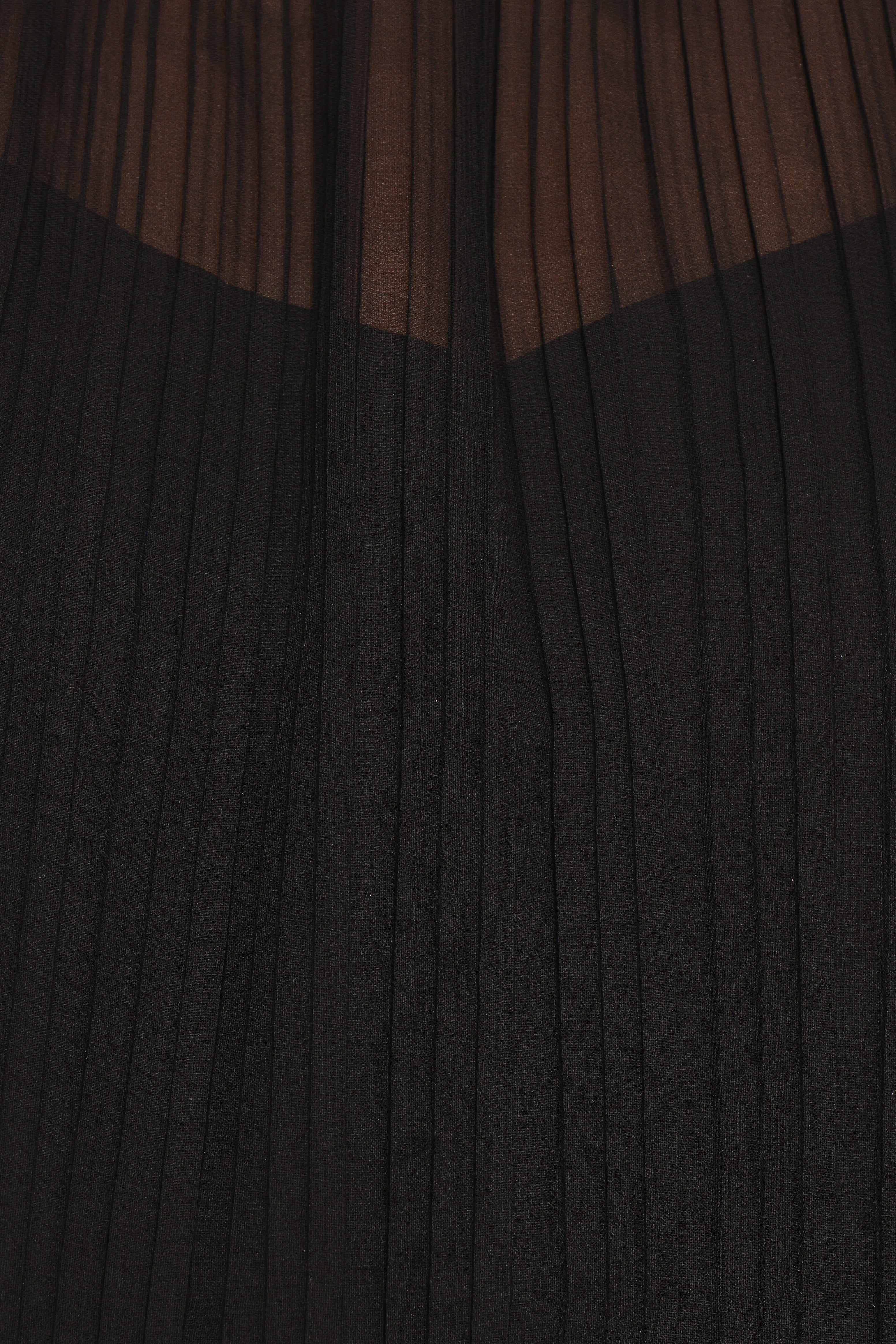 Black Pleated Flutter Sleeve Top with Optional Camisole - Topia