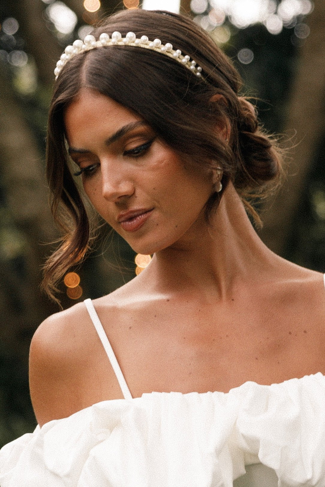 Pearl Double Band Headband - Baylee Elegant Hair Accessory
