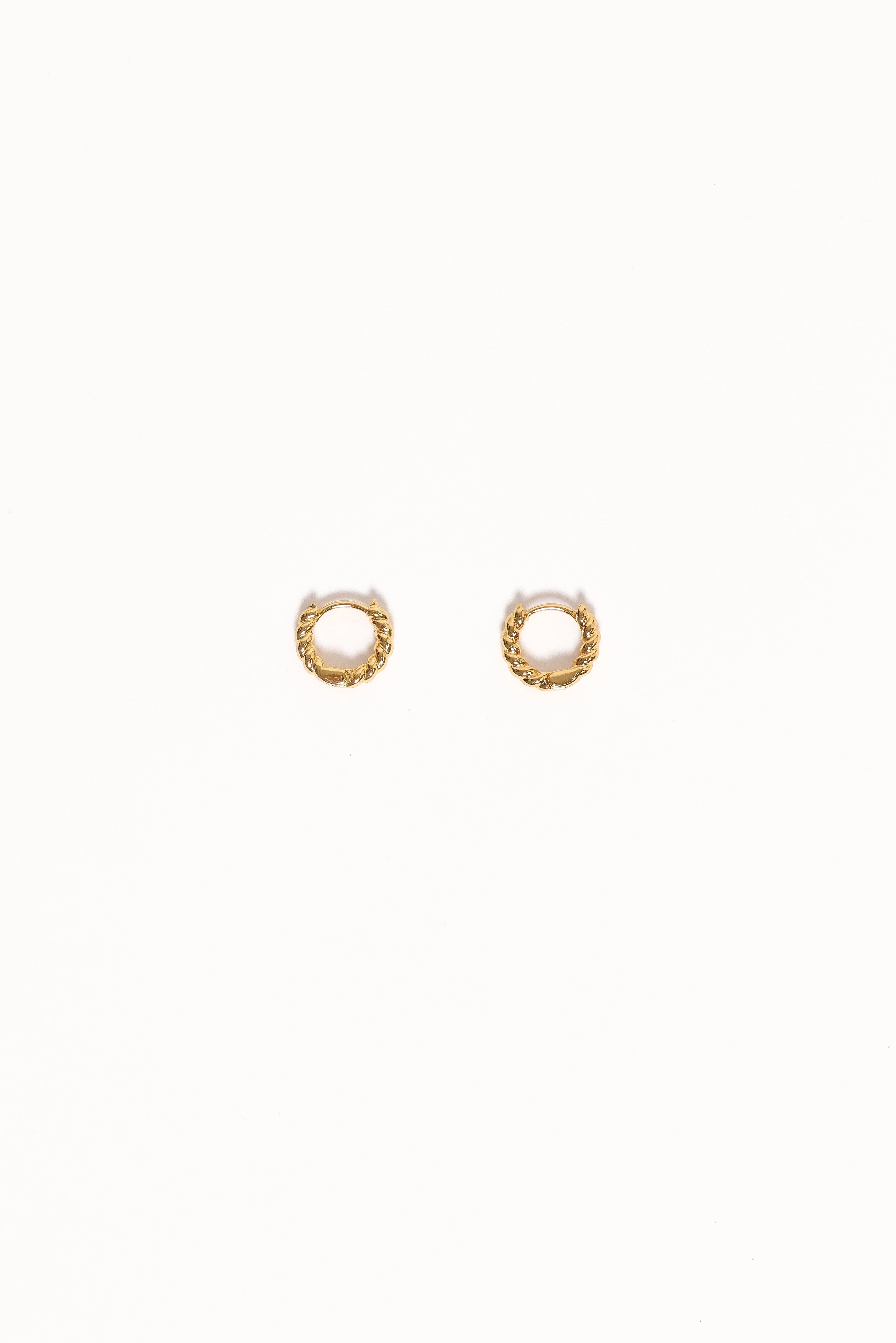 Gold Hoop Earrings - Aria Classic 1.2" Copper Clasp