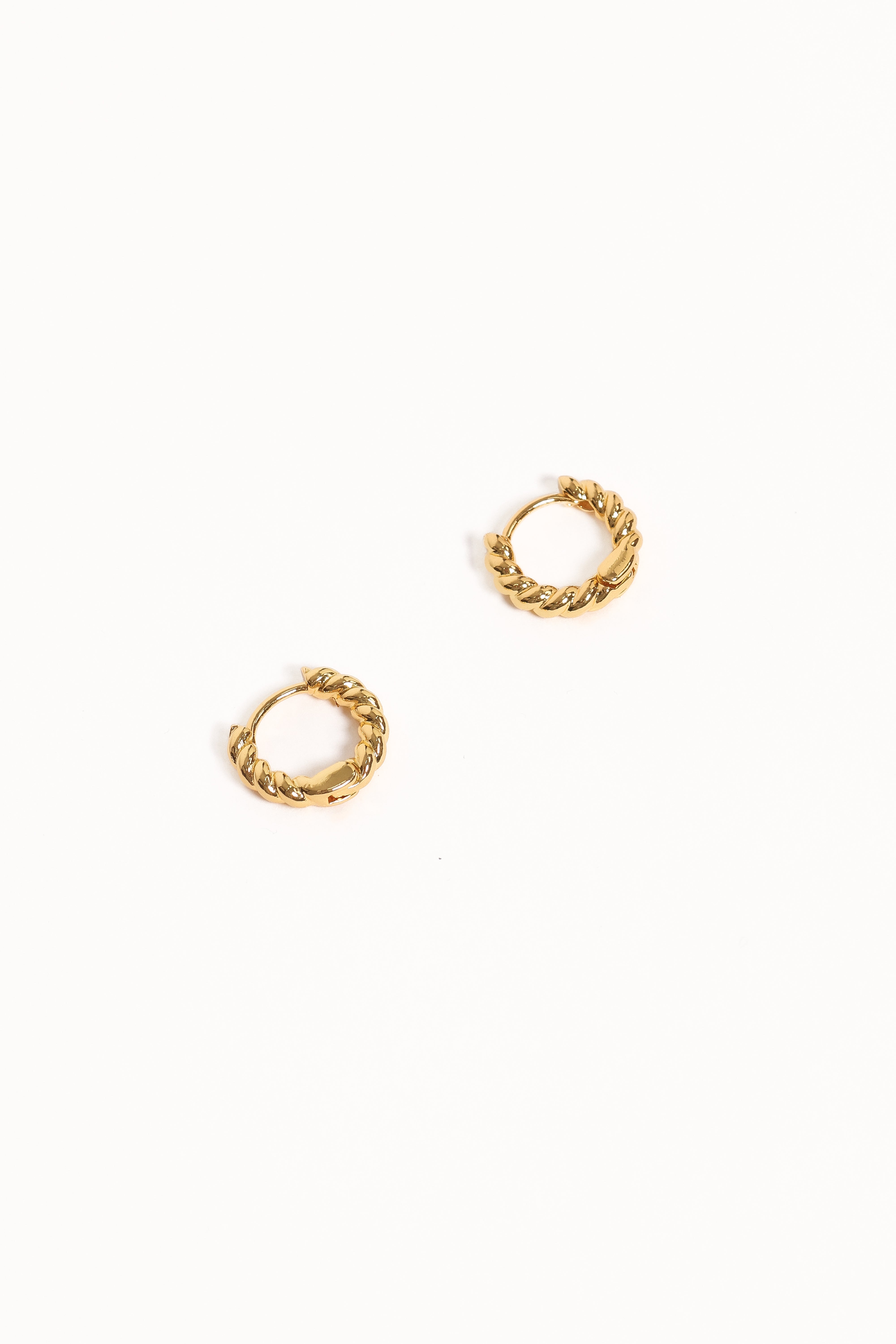 Gold Hoop Earrings - Aria Classic 1.2" Copper Clasp