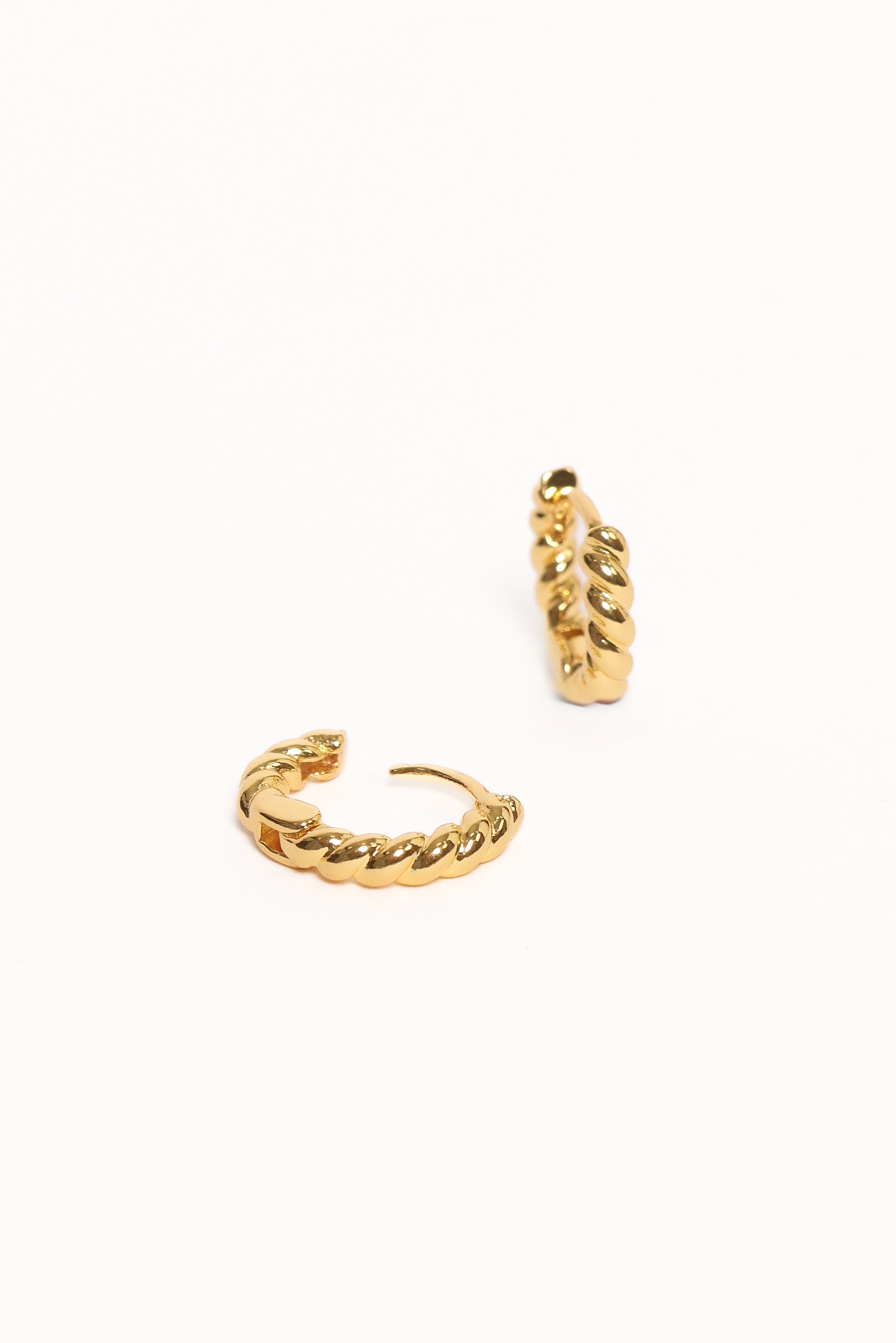 Gold Hoop Earrings - Aria Classic 1.2" Copper Clasp