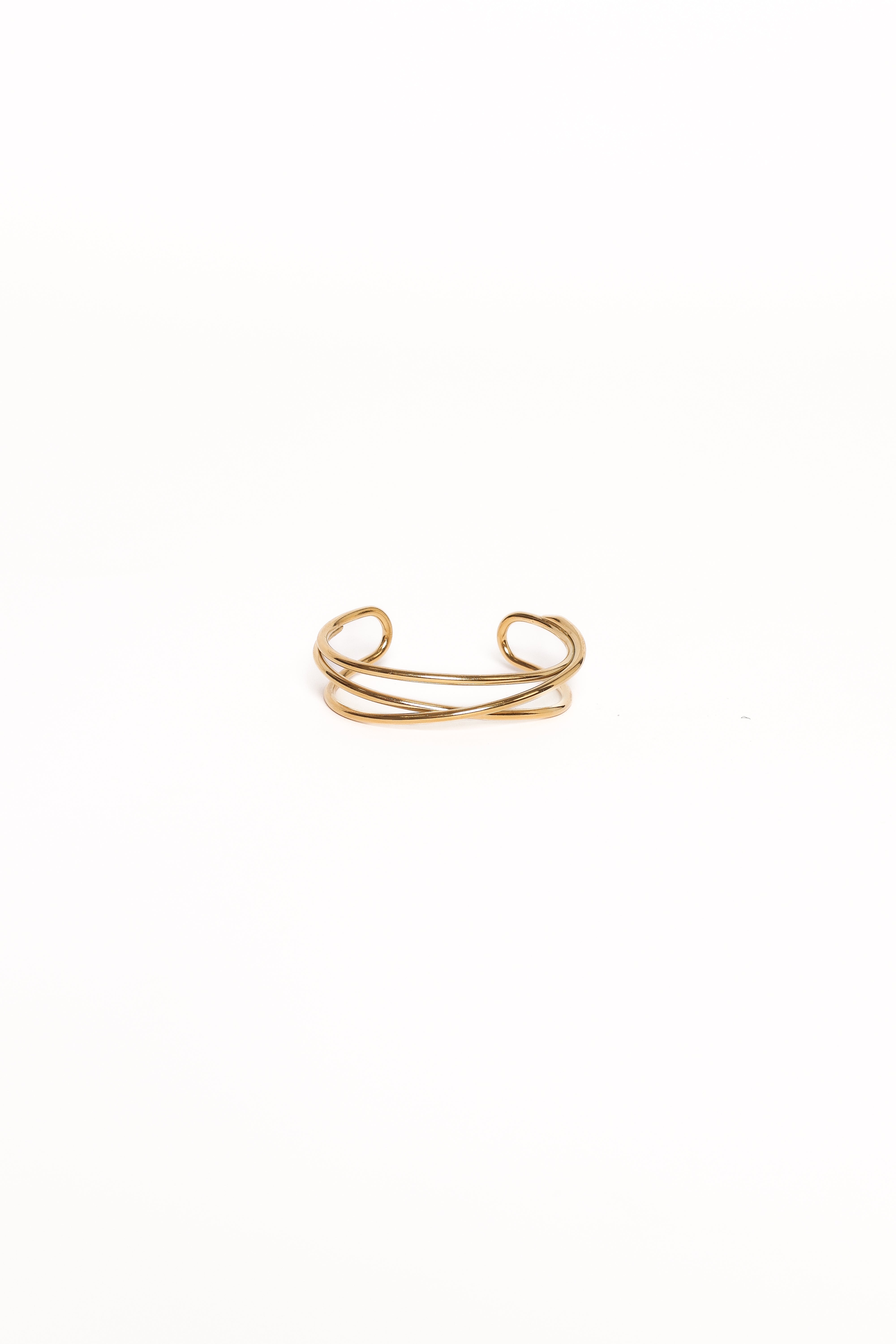 Gold Stainless Steel Mirabelle Cuff Bracelet