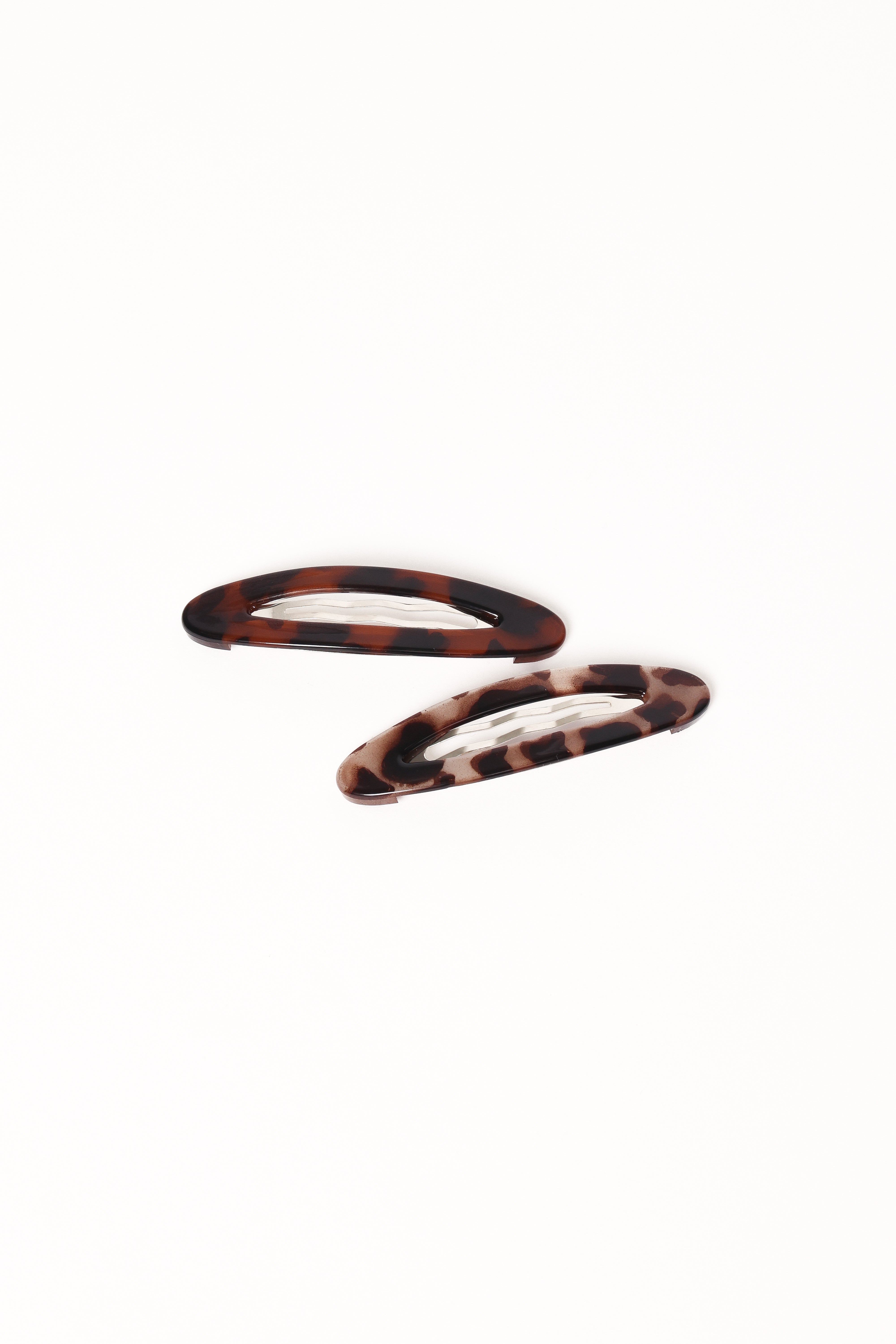 Blakely Tortoise Hair Clips Set - 2 Barrettes for Styling