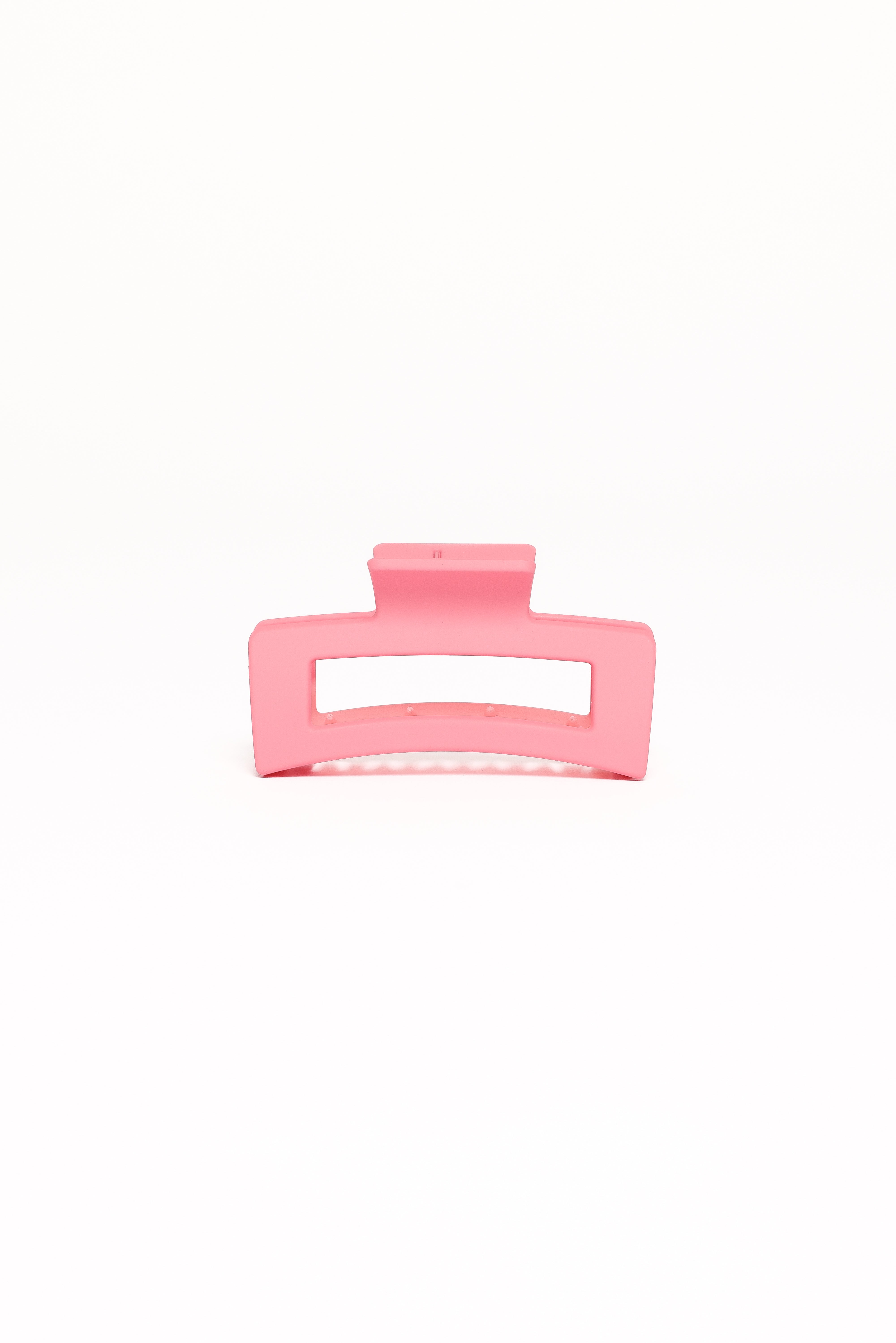 Clark Pink Plastic Claw Hair Clip - 3" Sleek Grip Styling