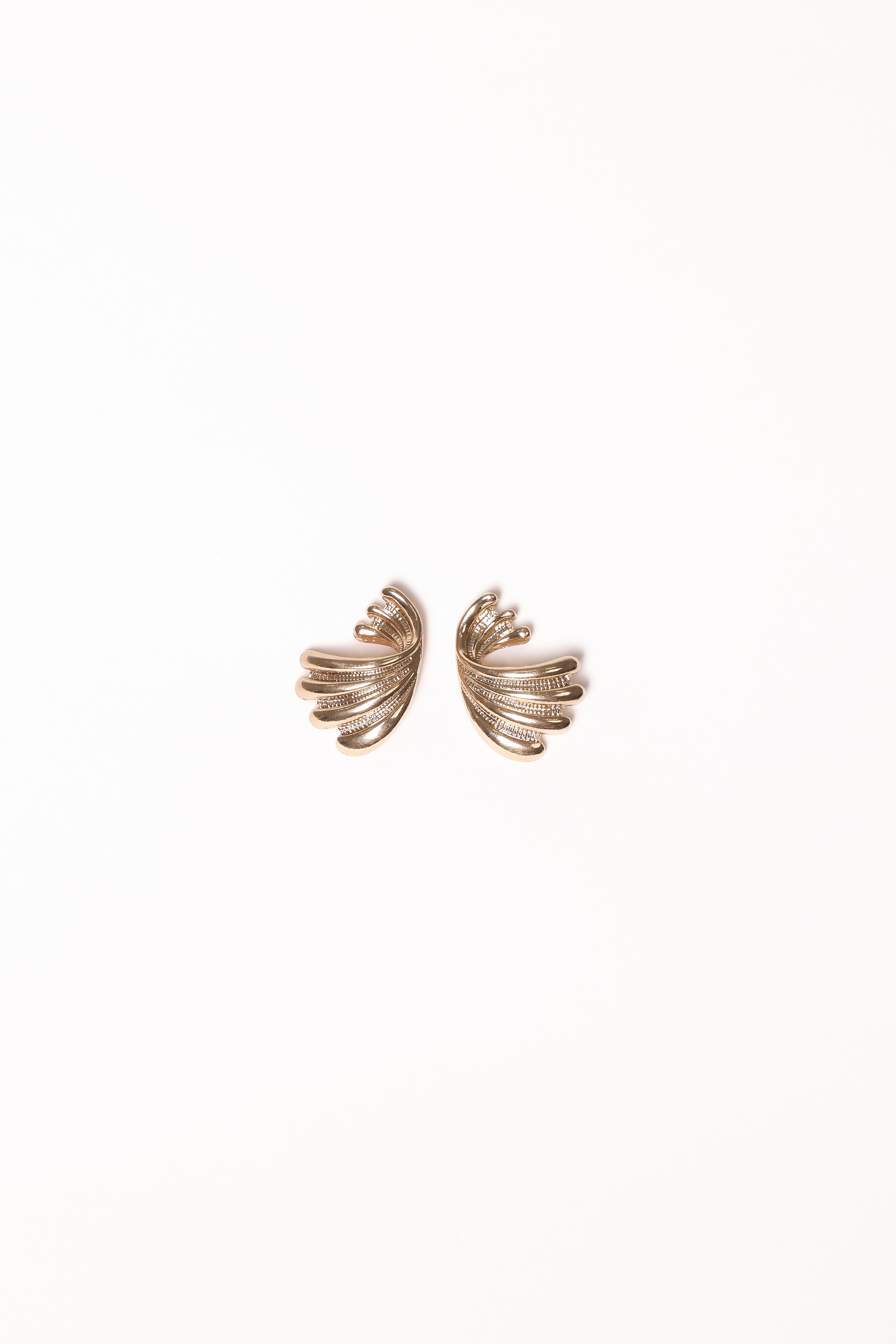 Gold Twist Hoop Earrings - Orla Drop Style 1 Inch