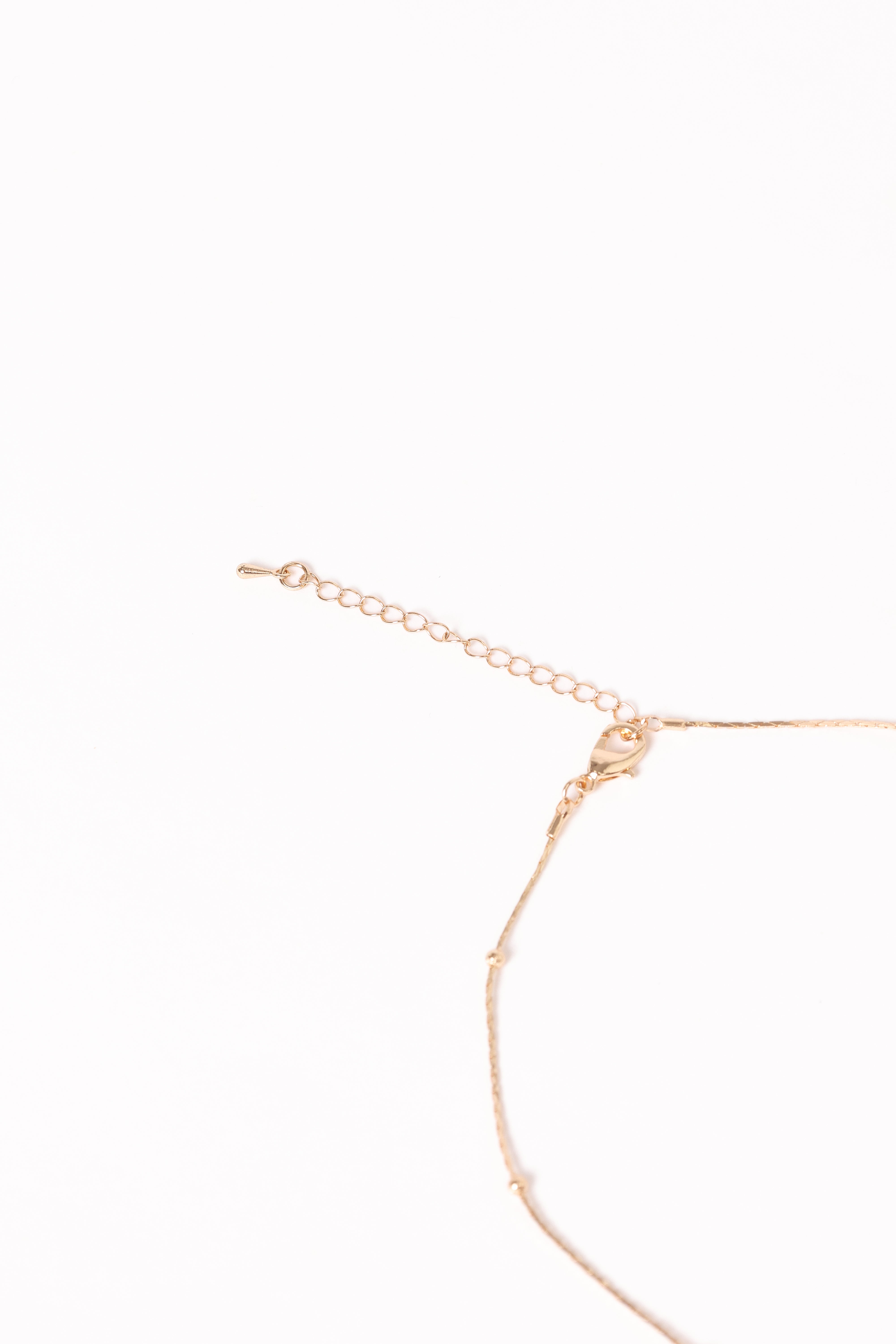 Gold Locket Necklace - Emory Pendant with Delicate Chain