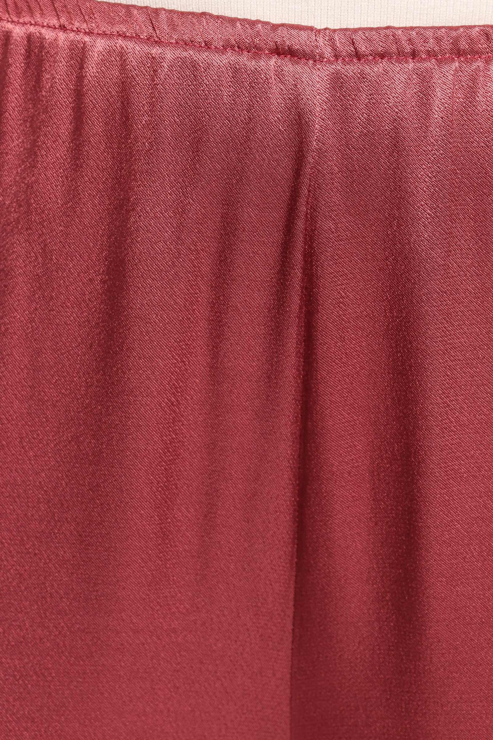 Carissa High Waisted Satin Pants - Dusty Rose Straight Leg
