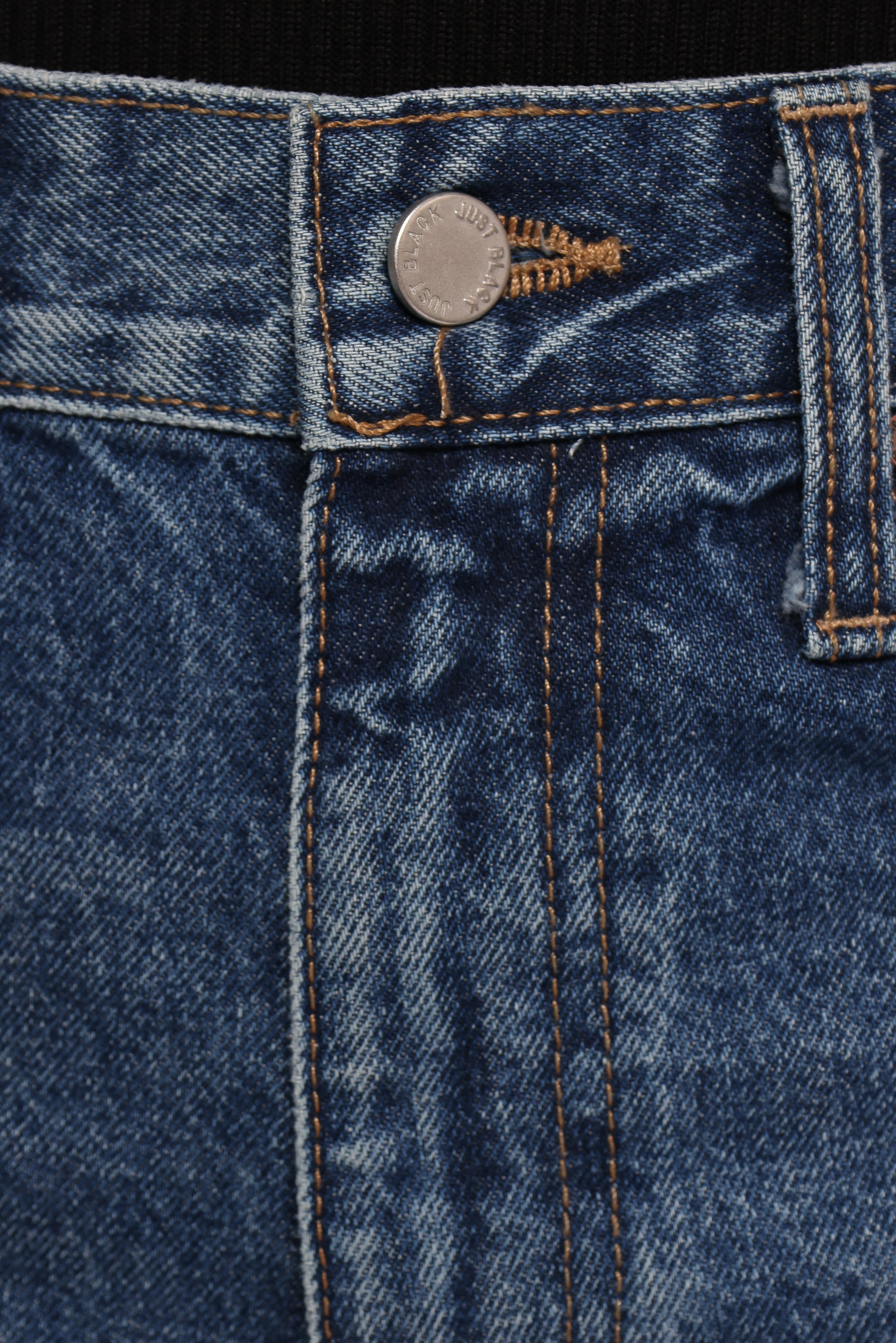 90s High Waisted Straight Jeans - Dark Denim Relaxed Fit