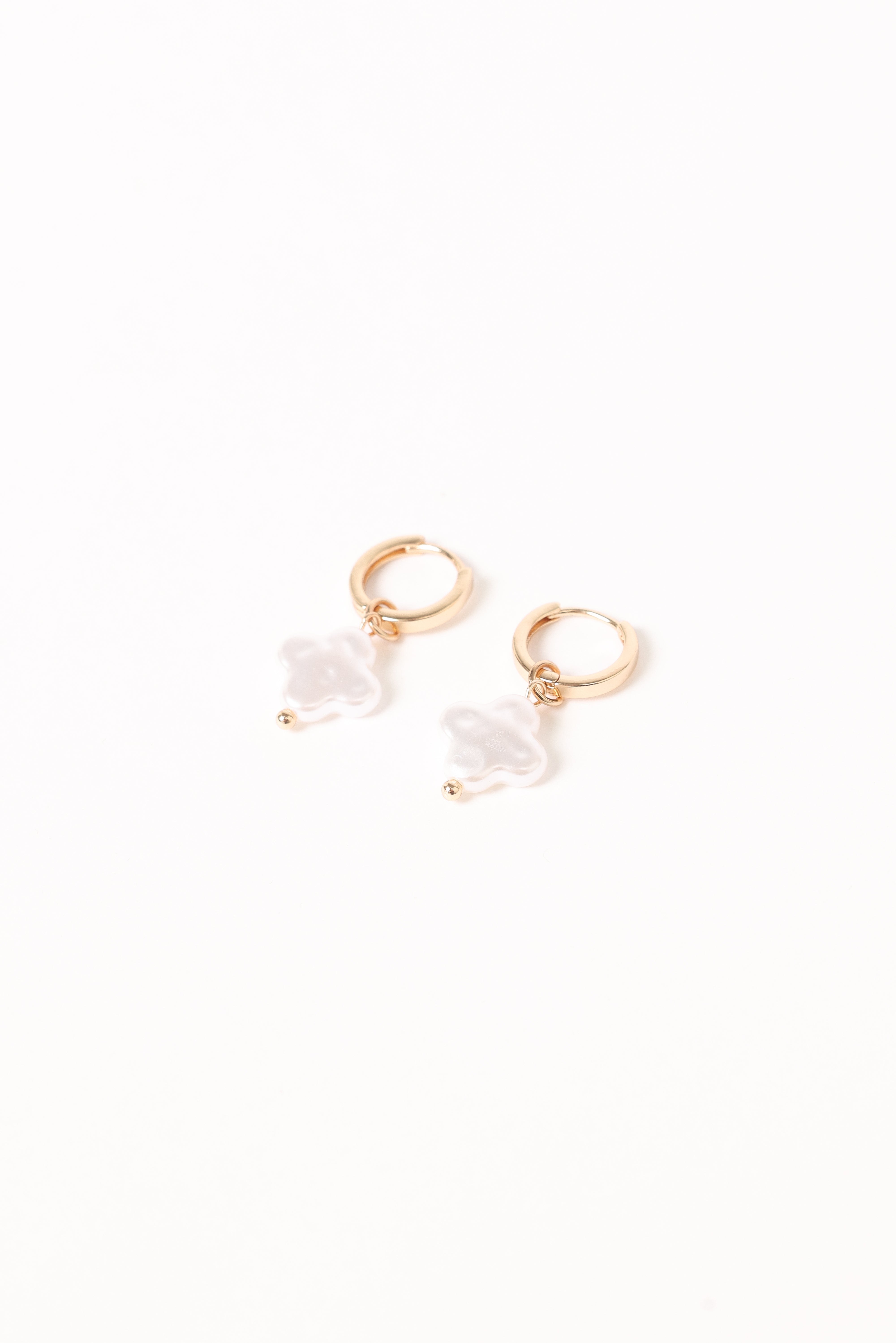 Pearl Drop Earrings in Gold - Kieran Elegant Jewelry