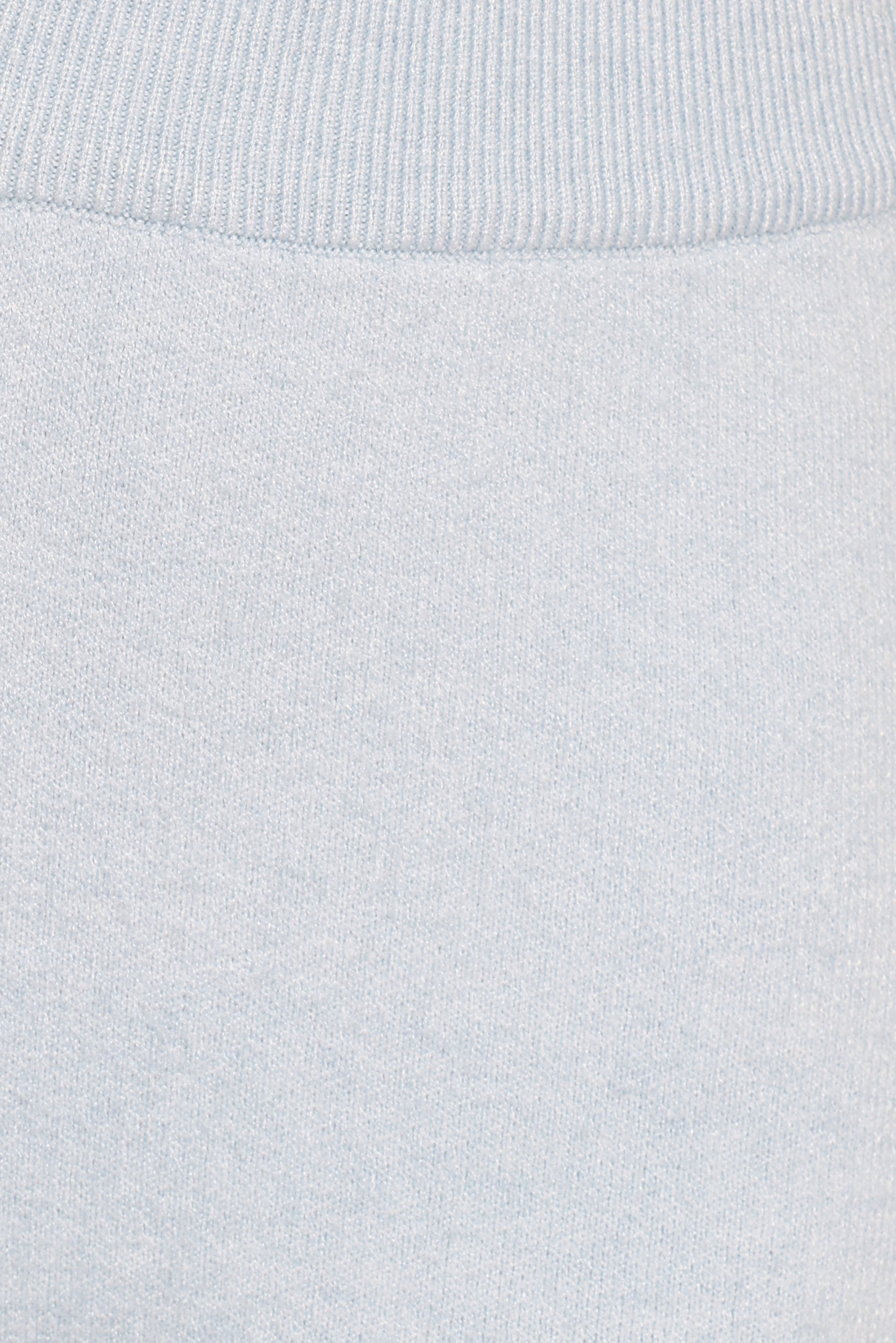 Lela High-Rise Knitted Shorts with Star Design - Light Blue