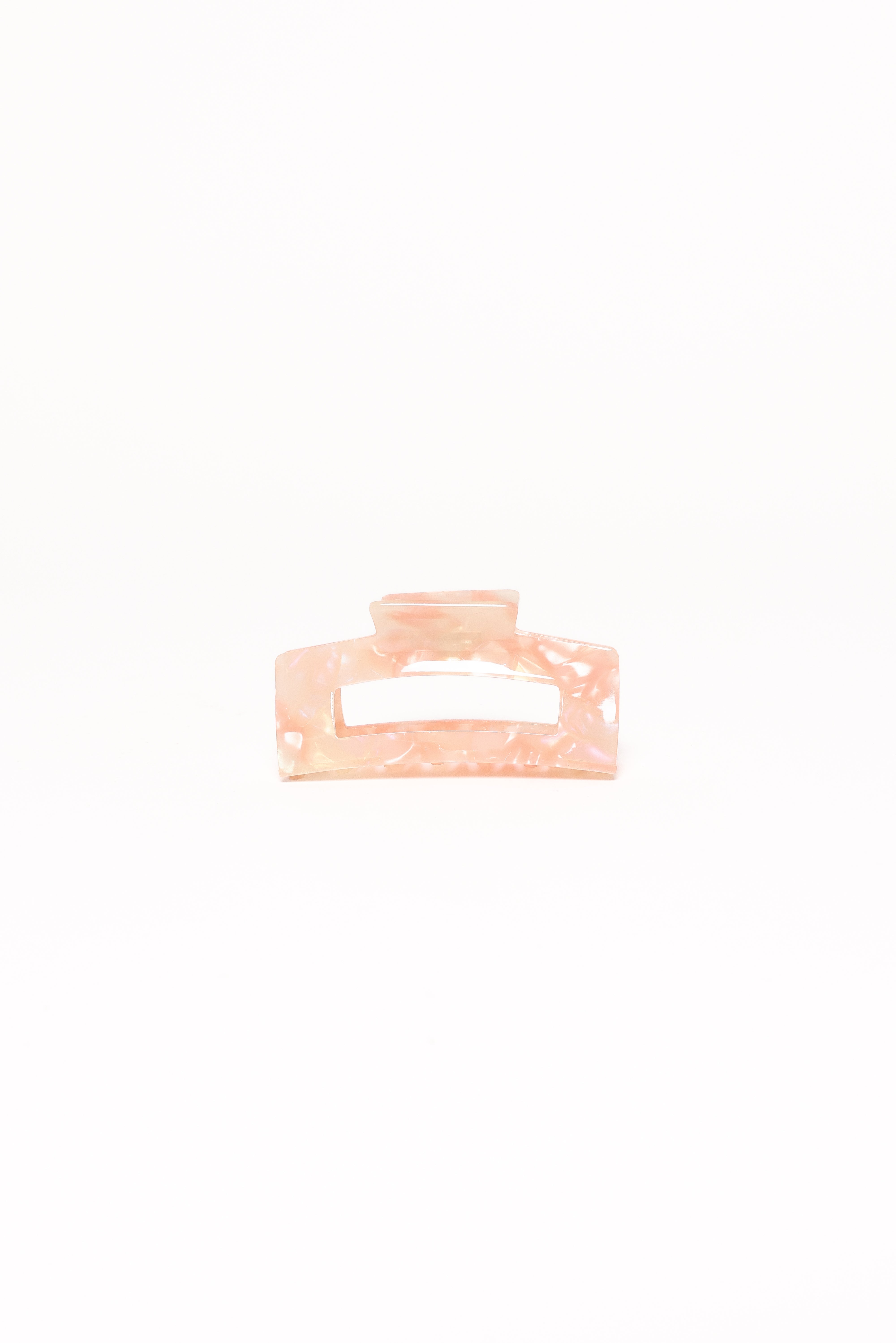 Seraphine Pink Pearl Hair Clip - Resin Claw Style Accessory