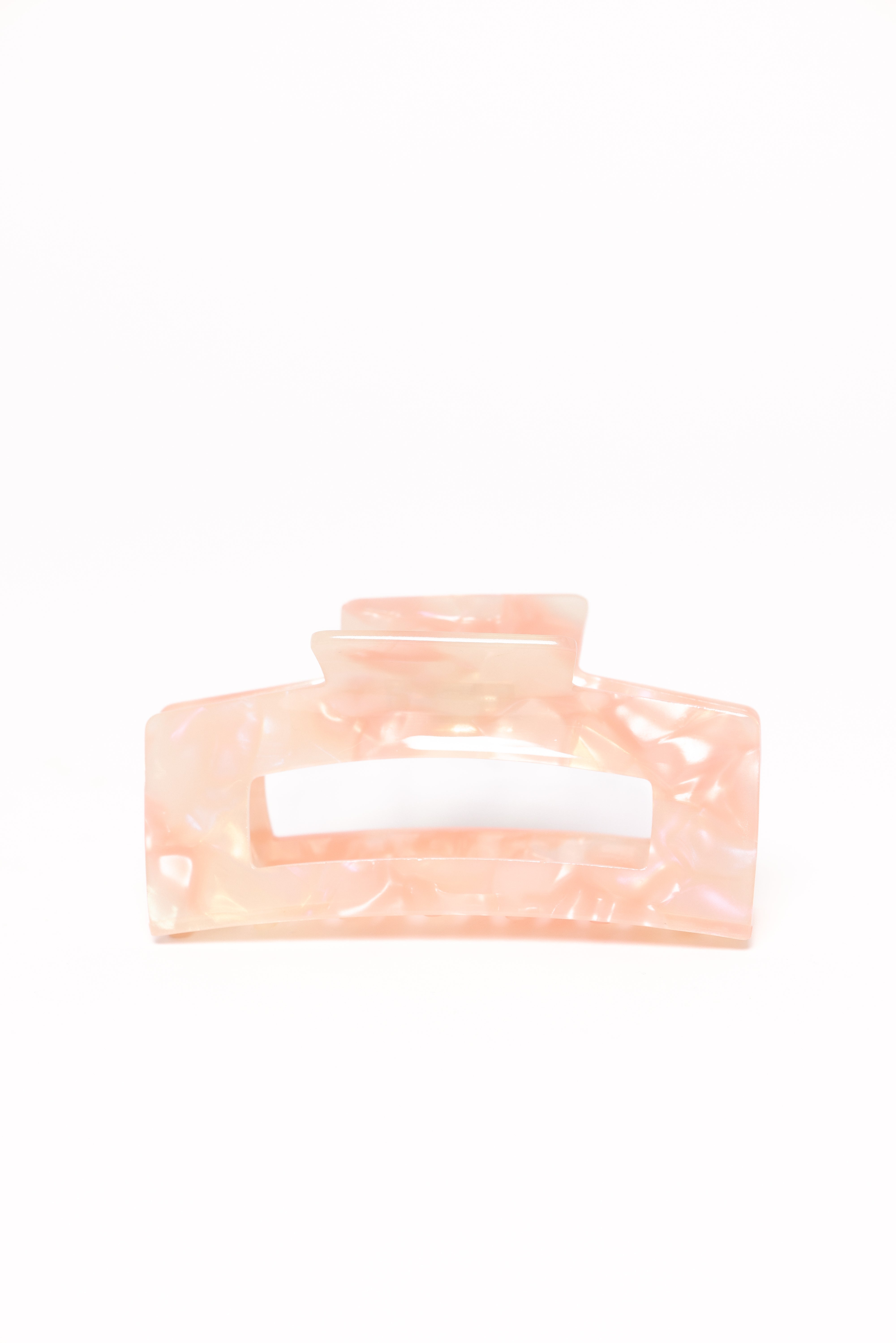 Seraphine Pink Pearl Hair Clip - Resin Claw Style Accessory