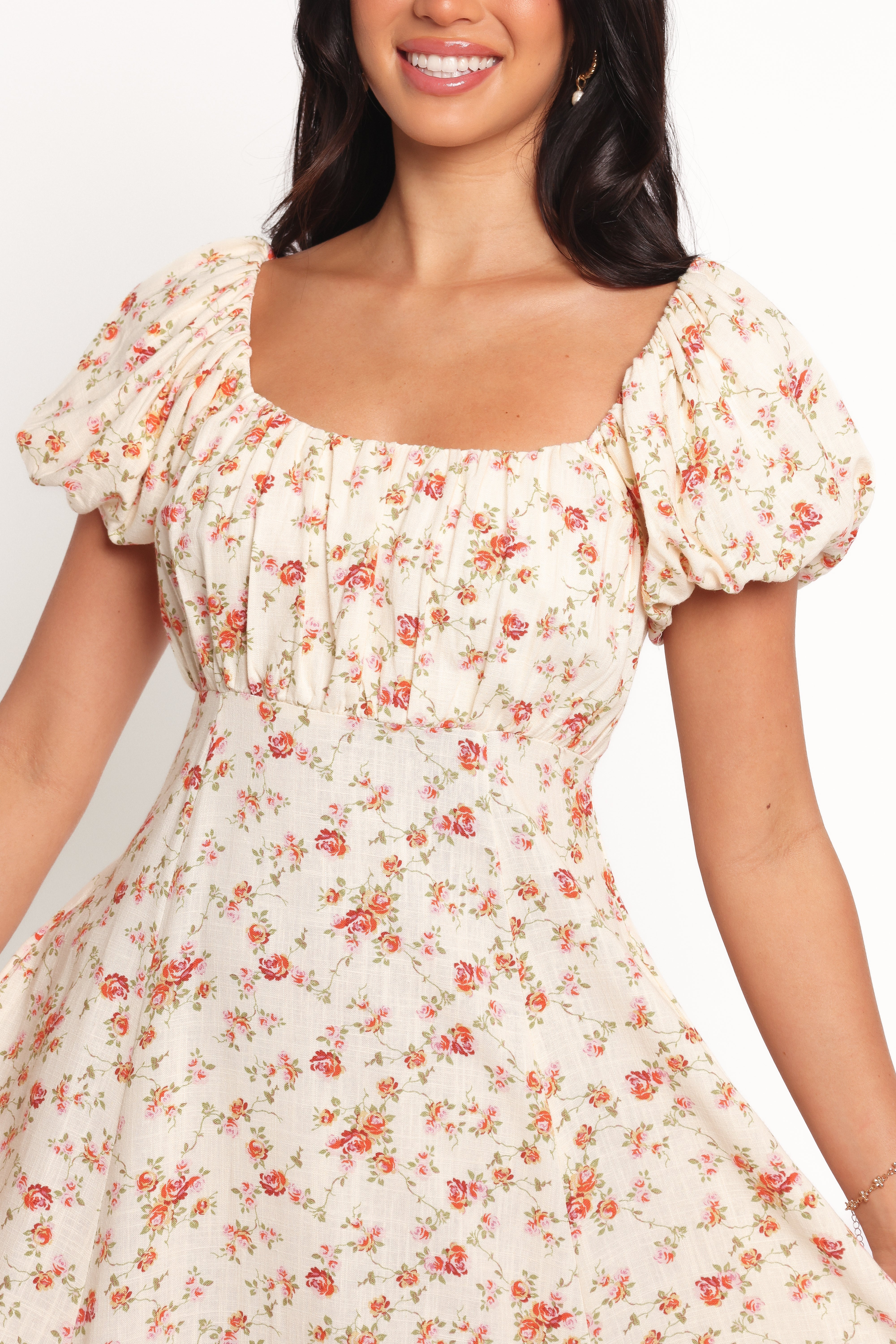 Floral Marnie Maxi Dress with Puff Sleeves & Pockets