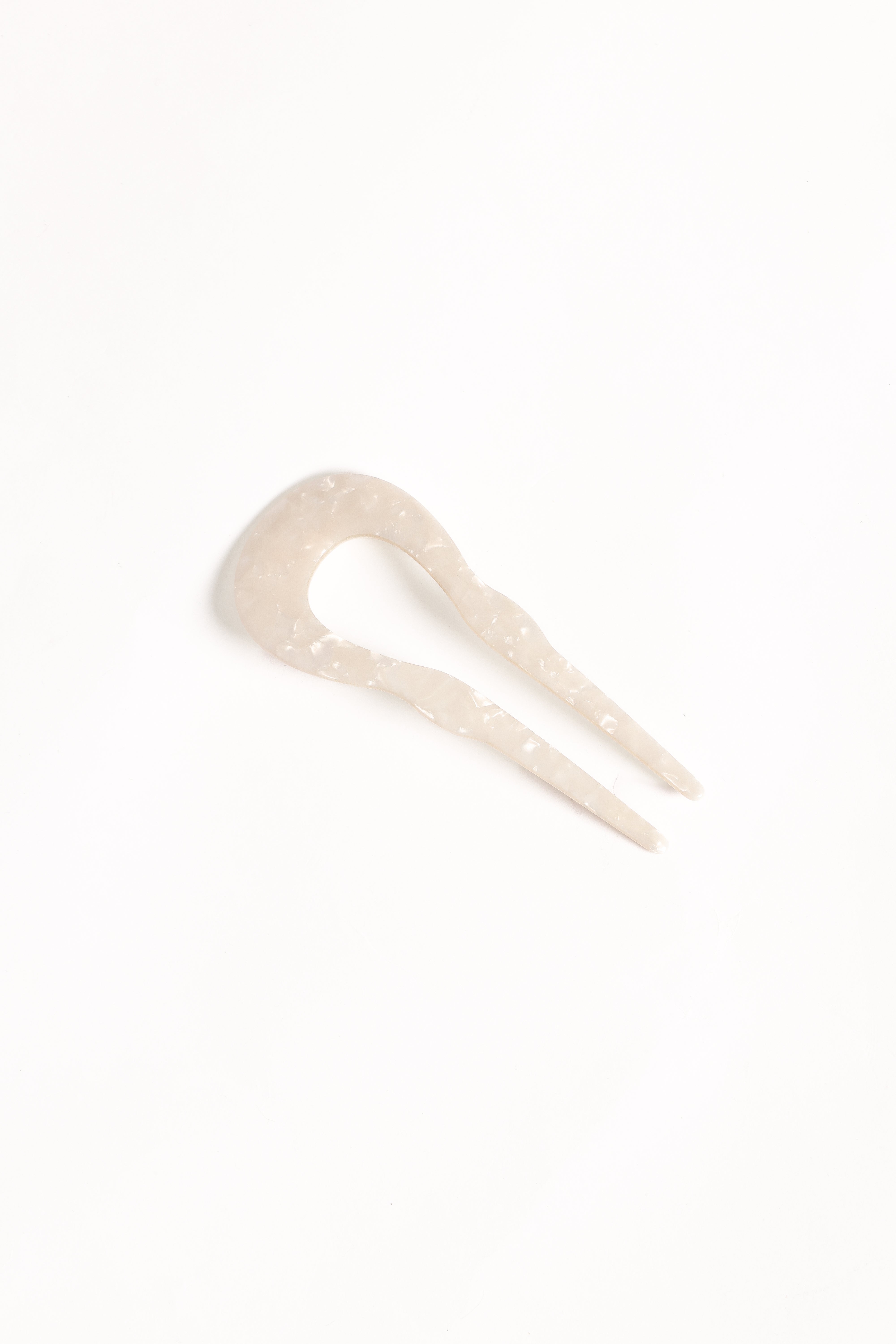 Pearl Hair Pin - Mother of Pearl Twist Hair Clip - Robin