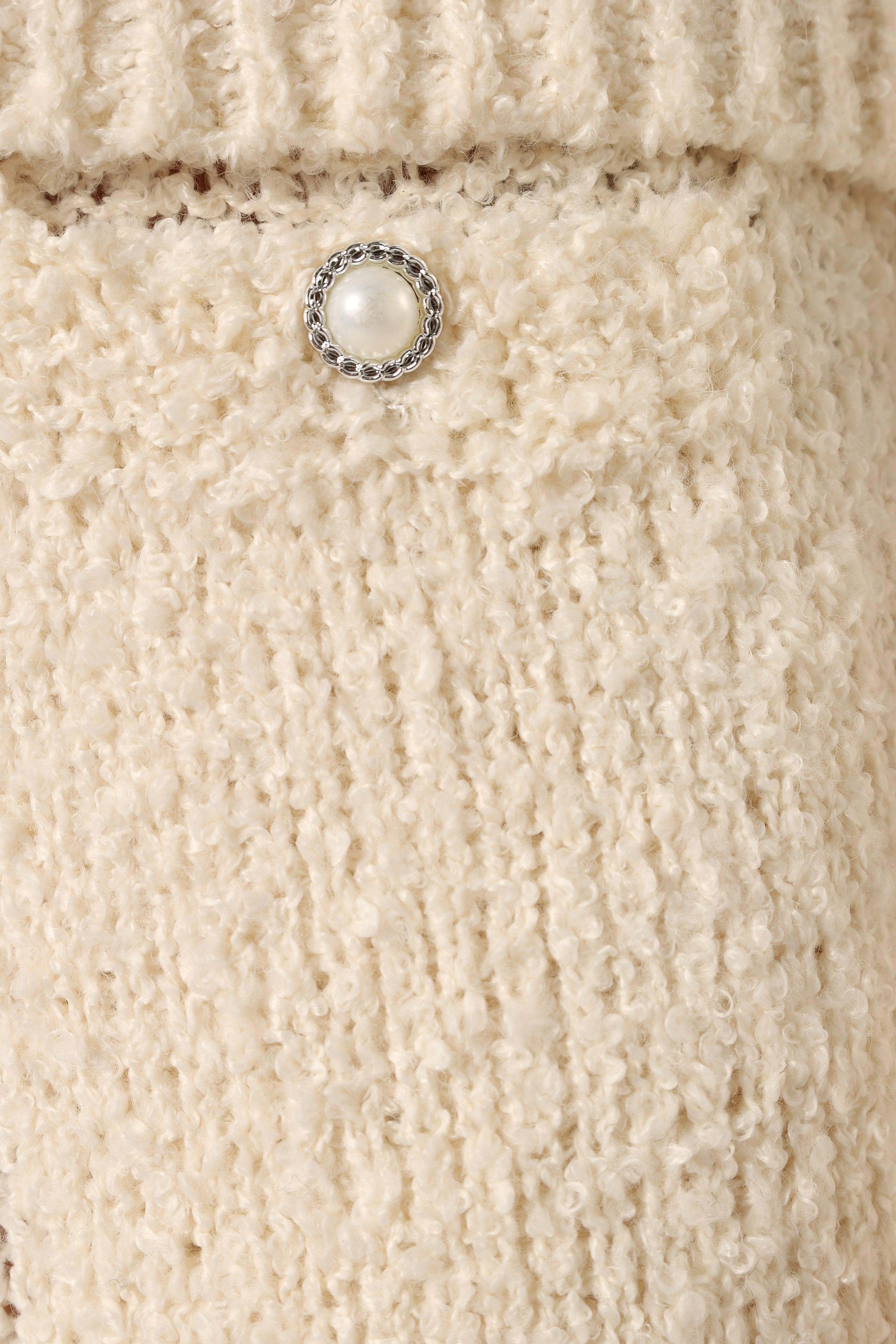 Victoria Knitted Sweater & Pants Set - Cream Loungewear
