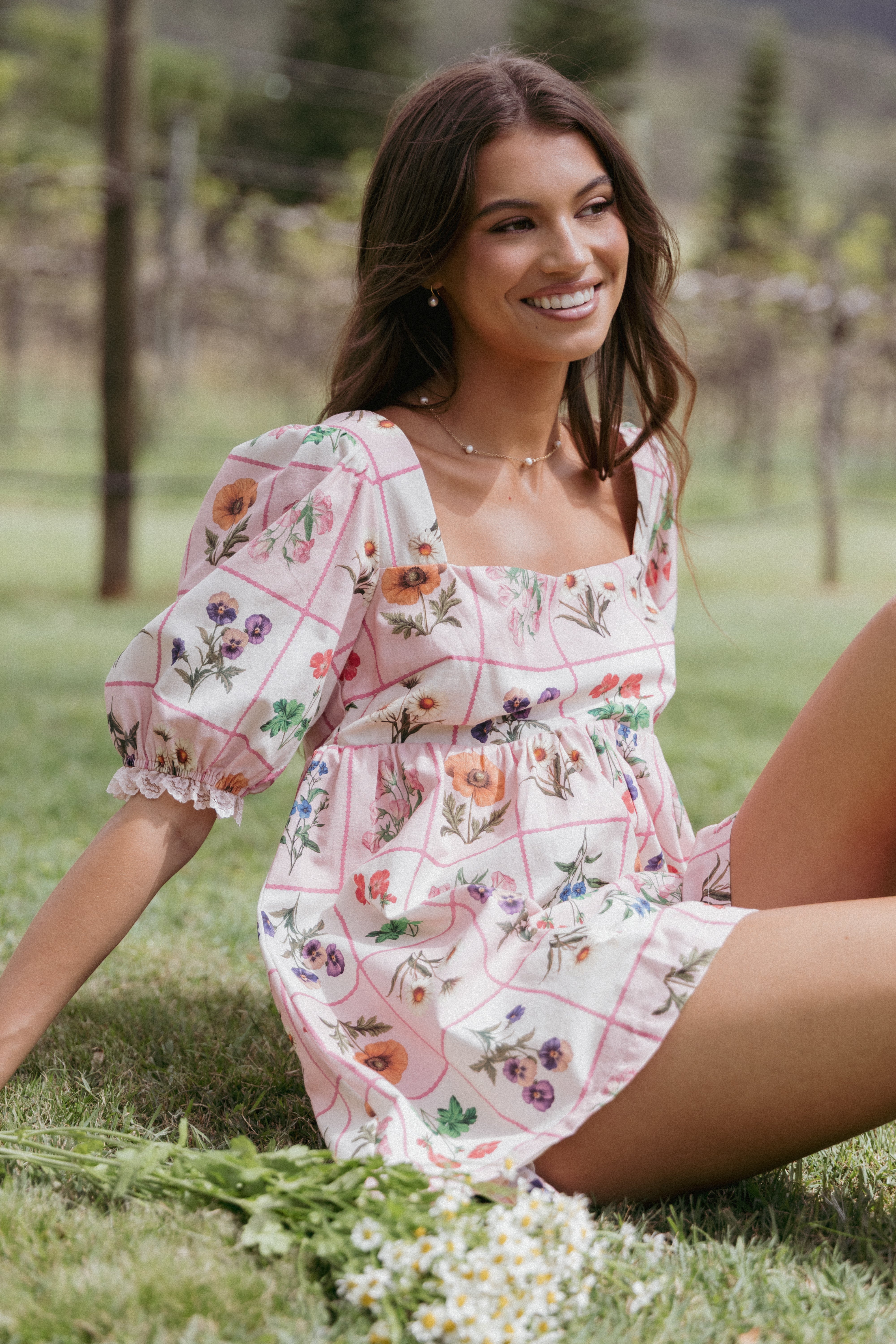 Floretta Puff Sleeve Romper - Floral Cotton Jumpsuit