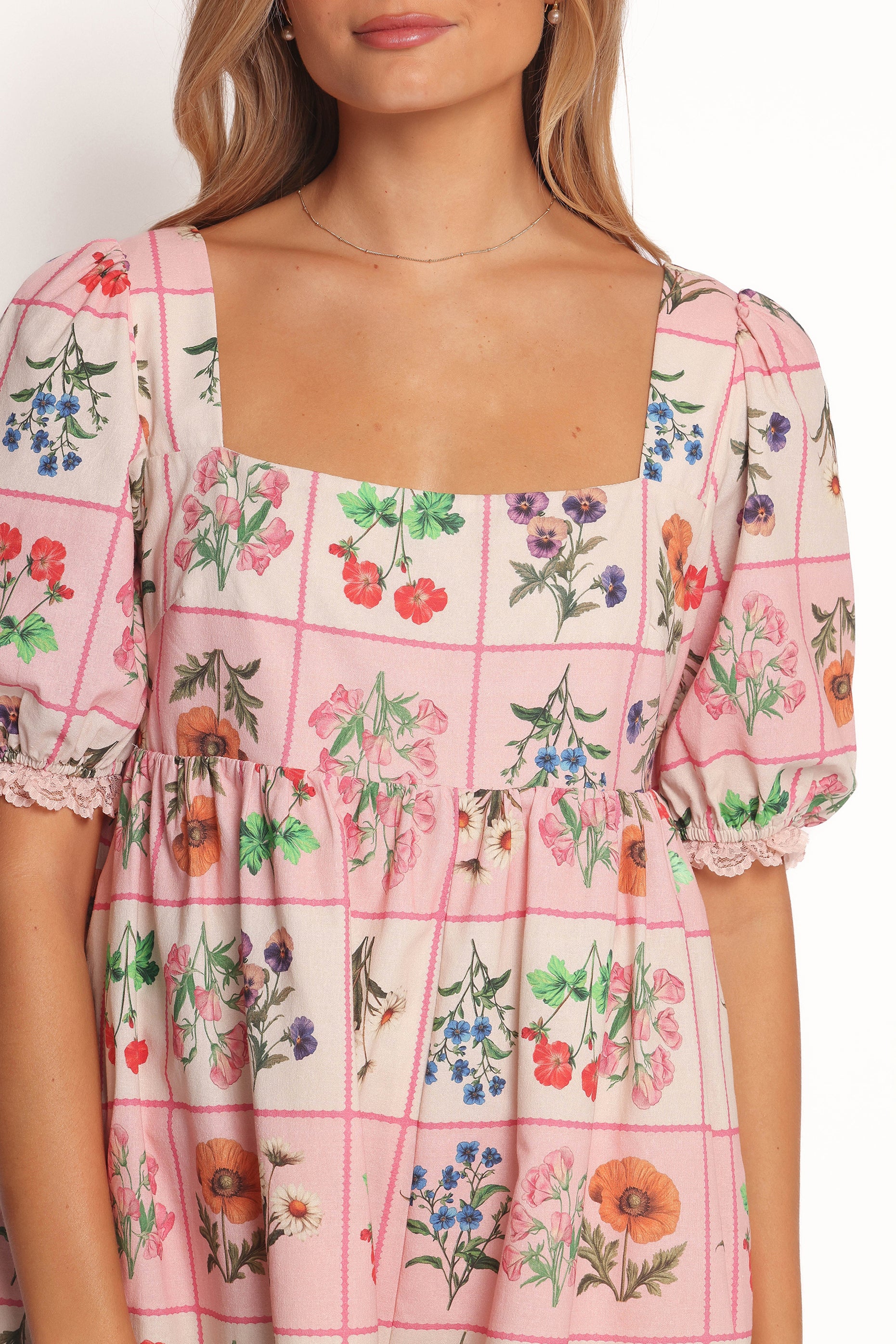 Floretta Puff Sleeve Romper - Floral Cotton Jumpsuit