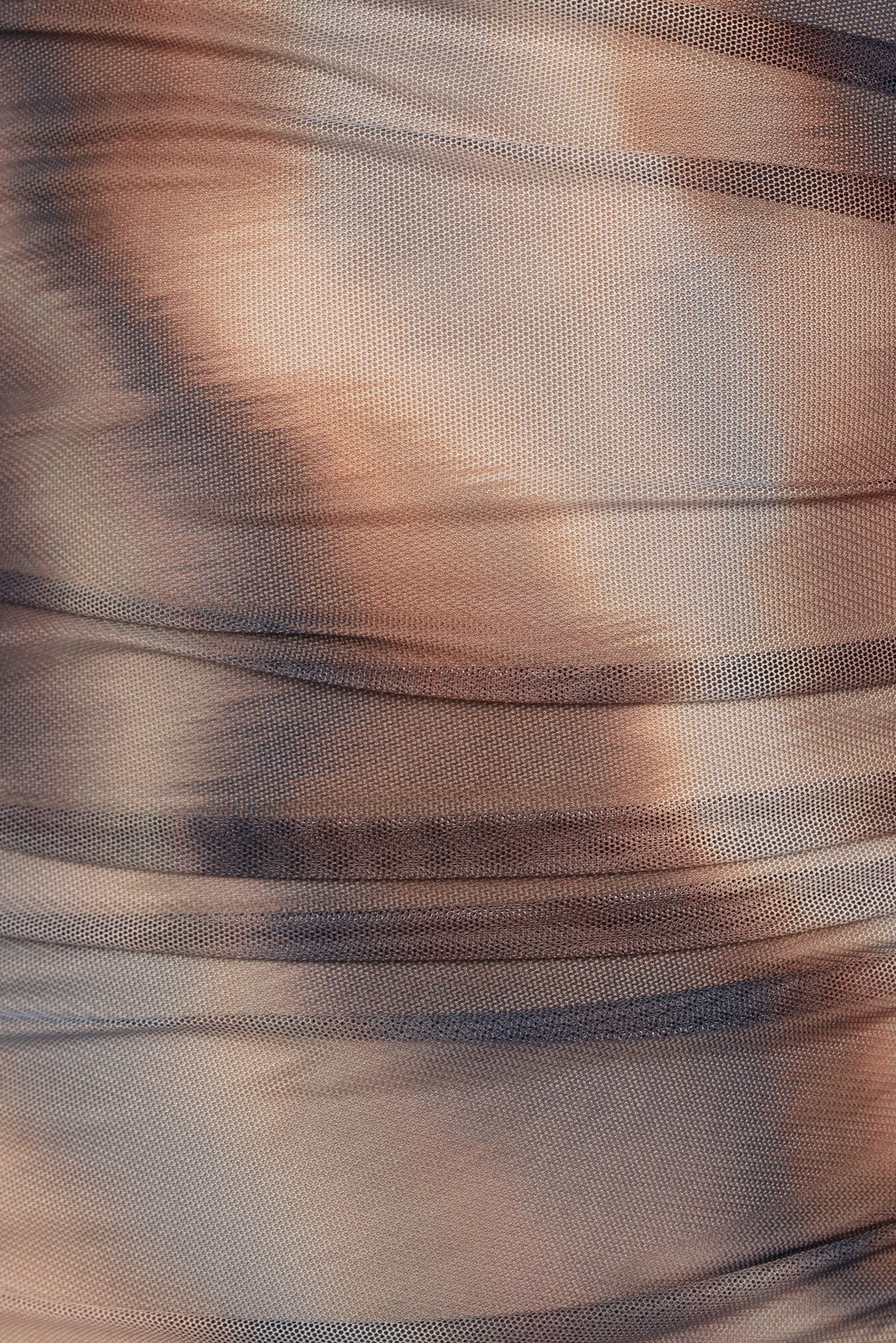 Rylee Tie Dye Midi Dress - Sleeveless Bodycon with Side Split
