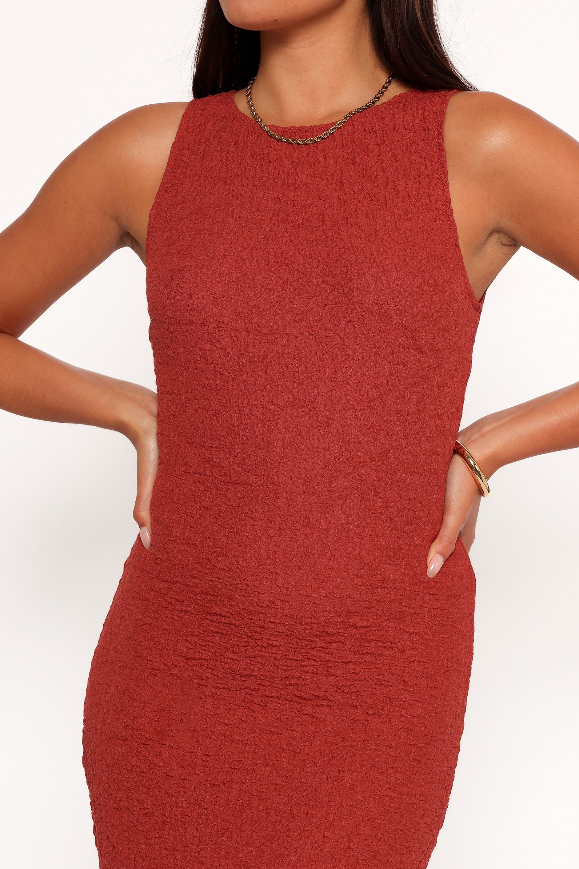 Clark Ruched Bodycon Maxi Dress - Wine Party Dress
