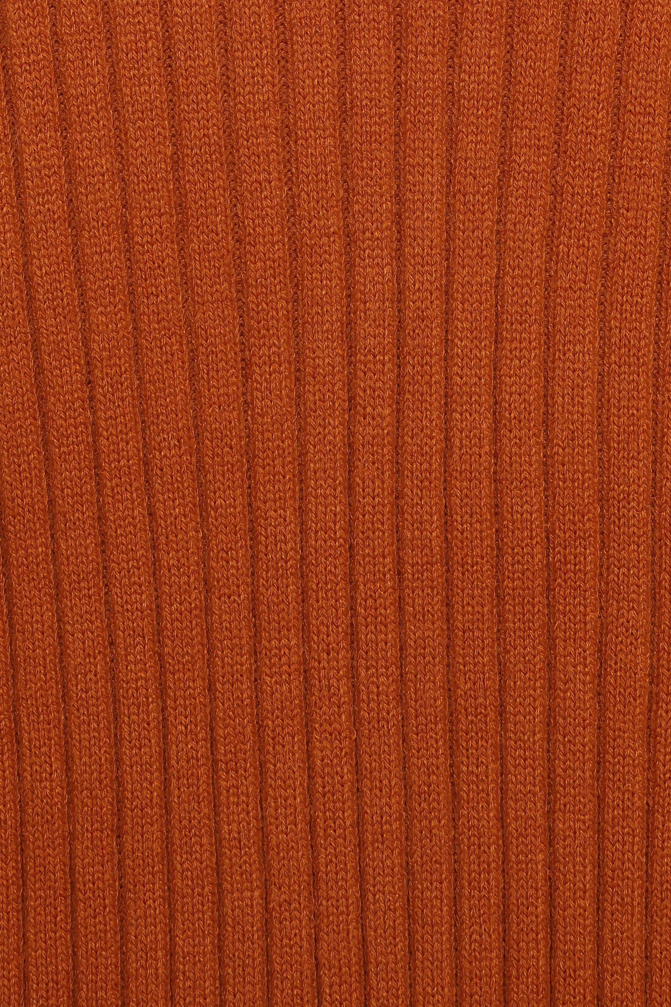 Makenna Rust Long Open Front Cardigan for Women