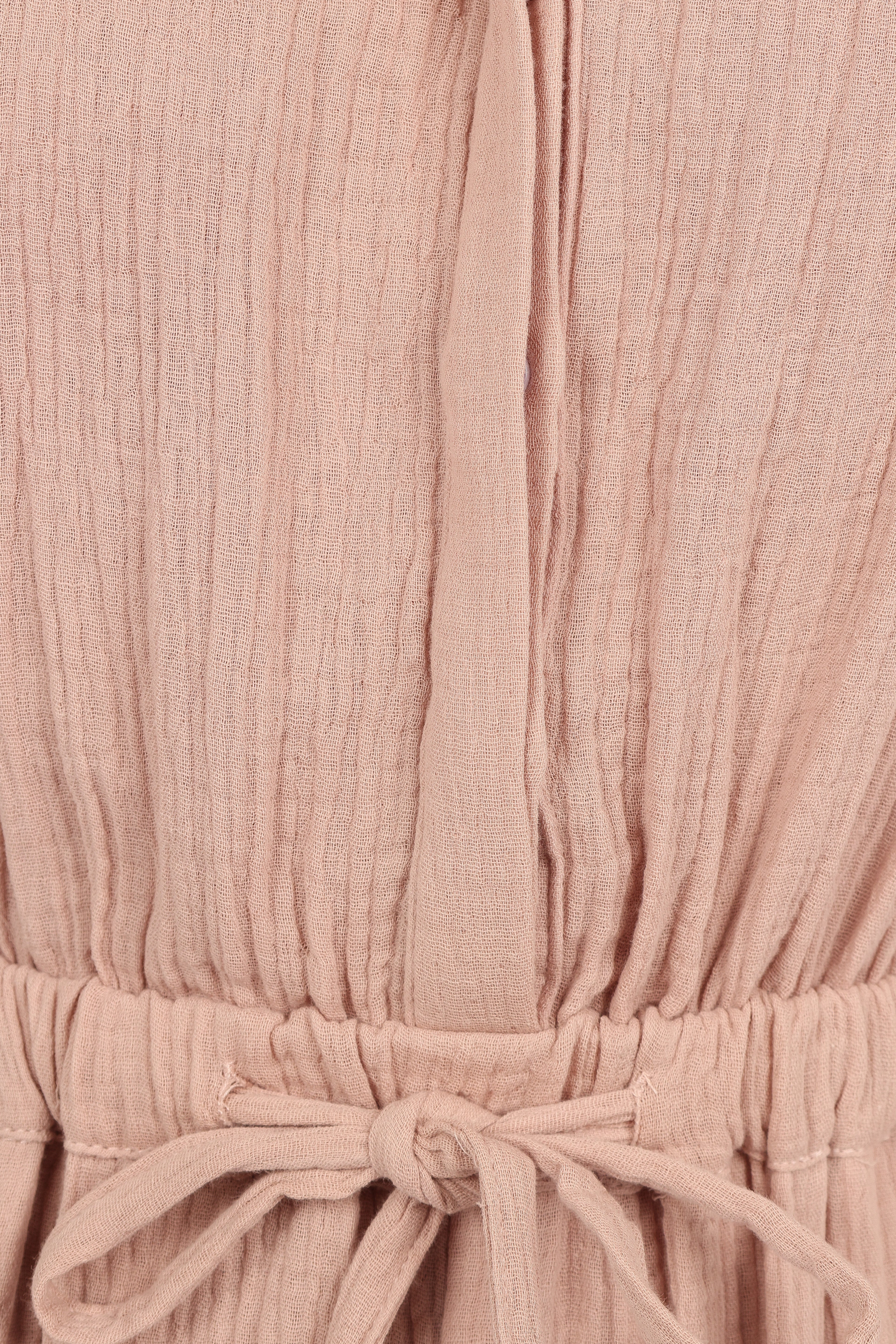 Women's Cotton Jumpsuit with Pockets - Brooklyn Style in Dusty Mauve