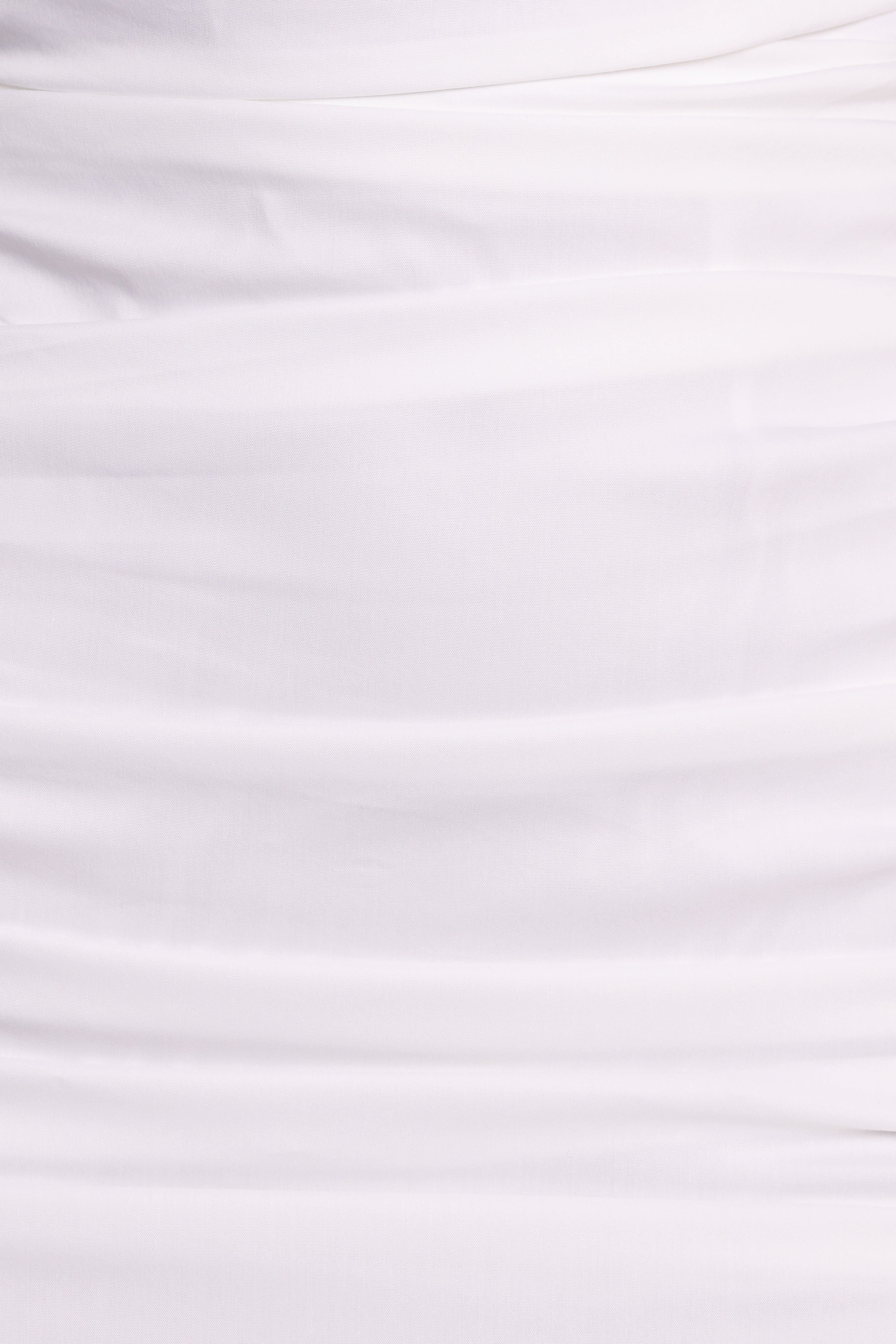 Roni Ivory One Shoulder Frill Mini Dress with Ruched Back