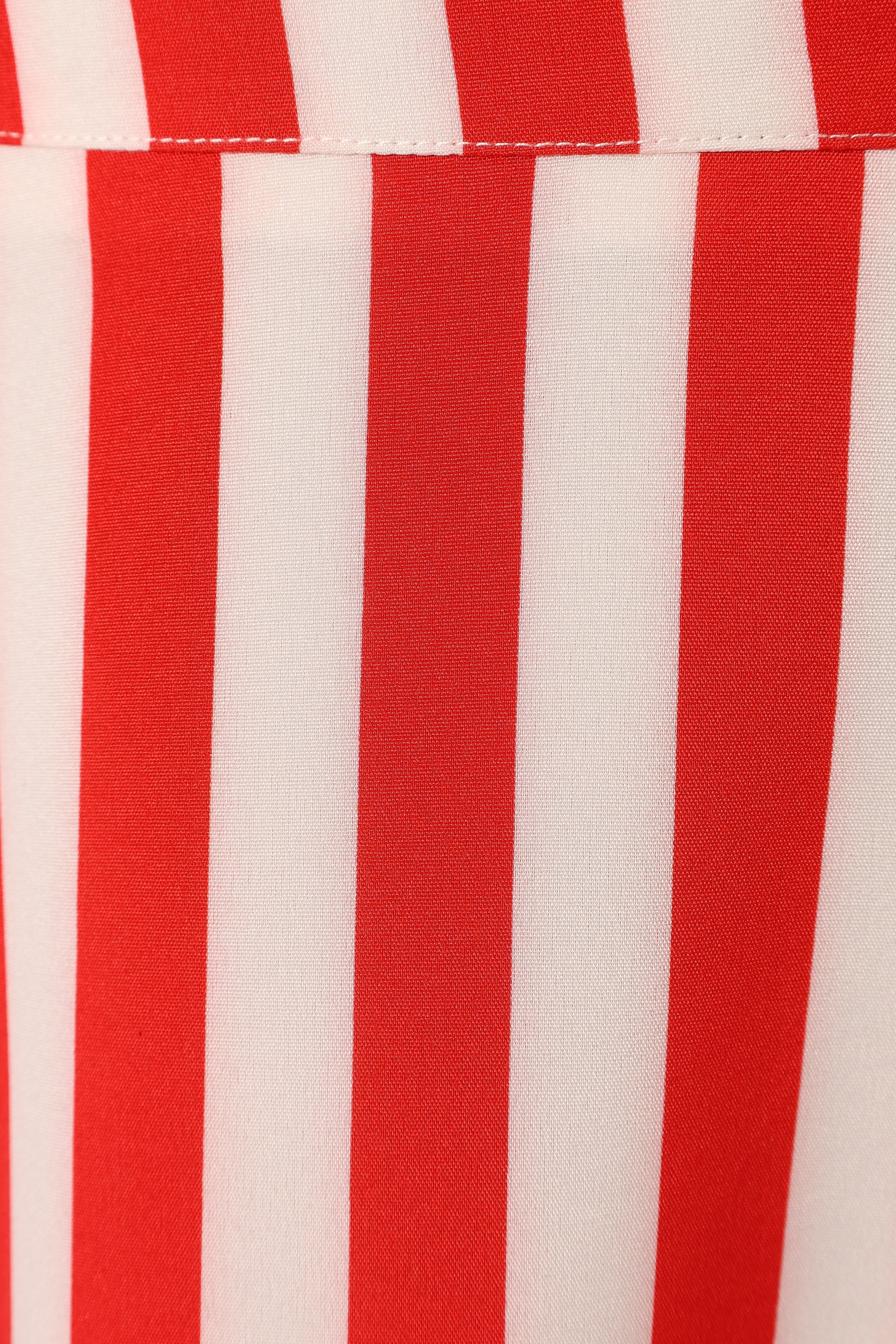 Red & White Striped Strapless Crop Top and Maxi Skirt Set - Elijah