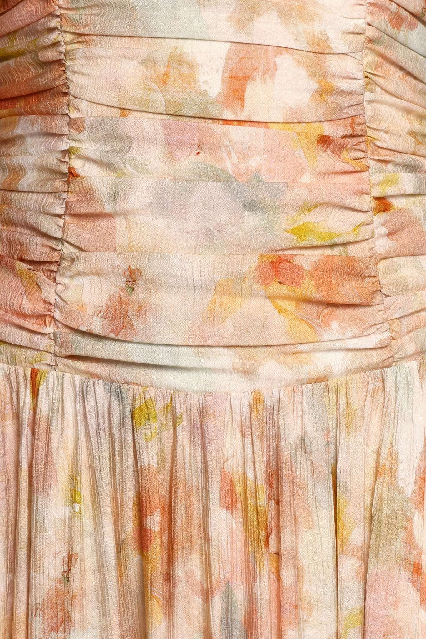 Xiomara Square Neck Maxi Dress with Abstract Print - Polyester