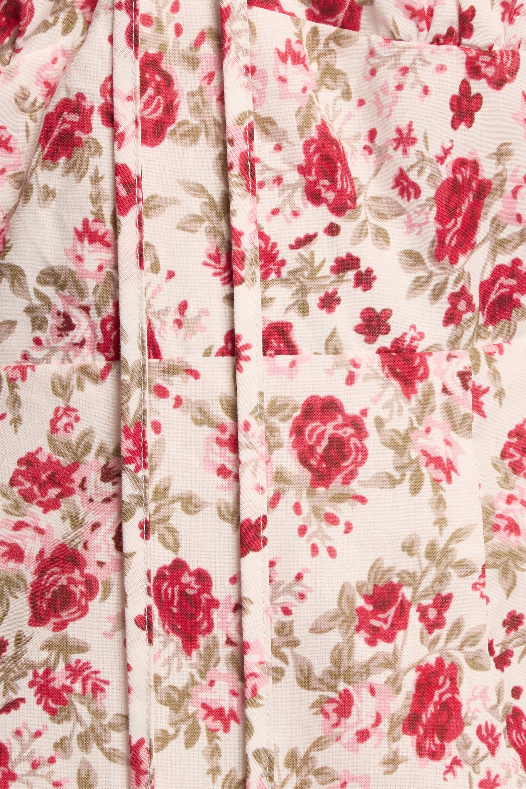 Rose Print Imelda Midi Dress with Adjustable Straps