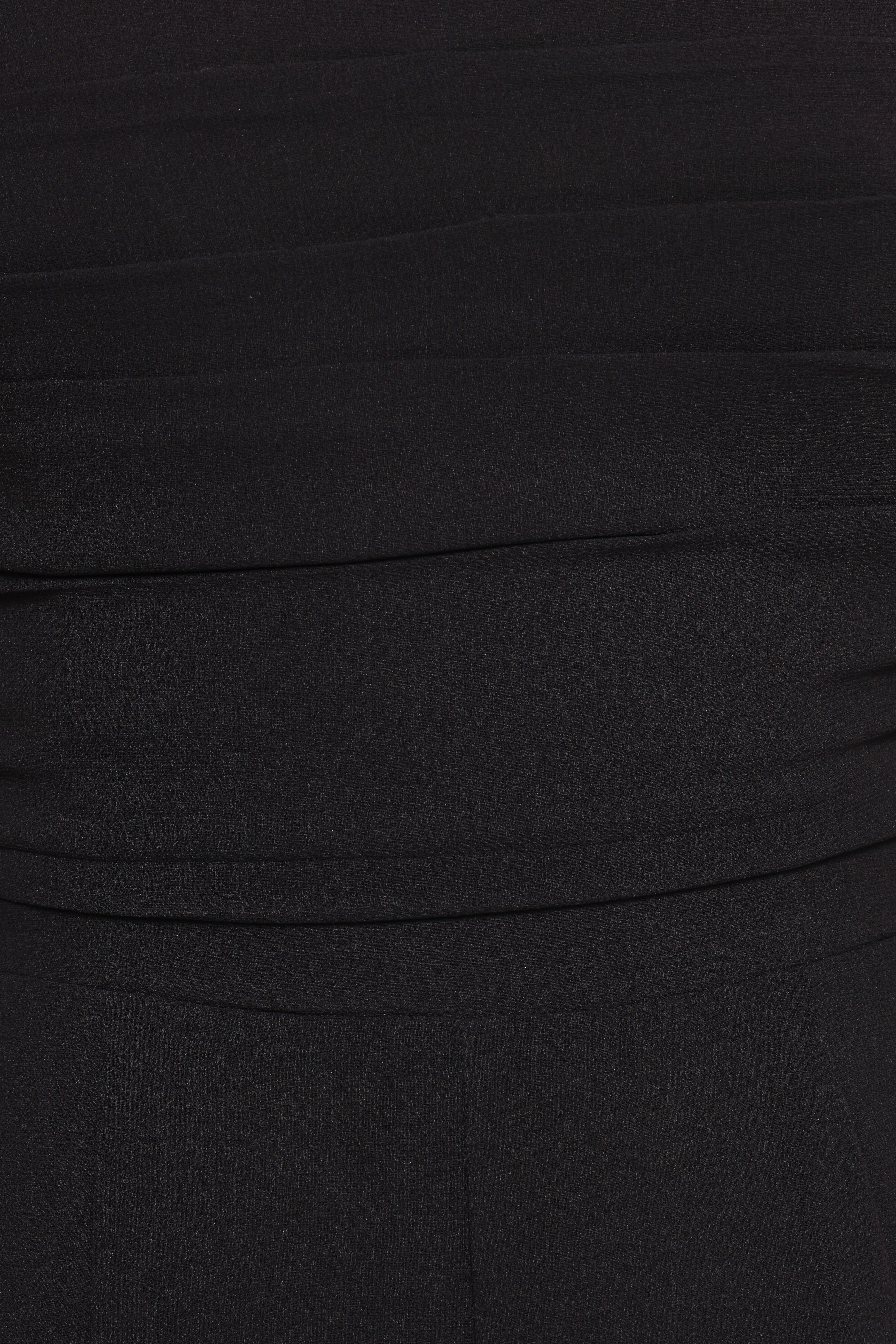 Amhran Black Halter Neck Jumpsuit with Pleated Bust Detail