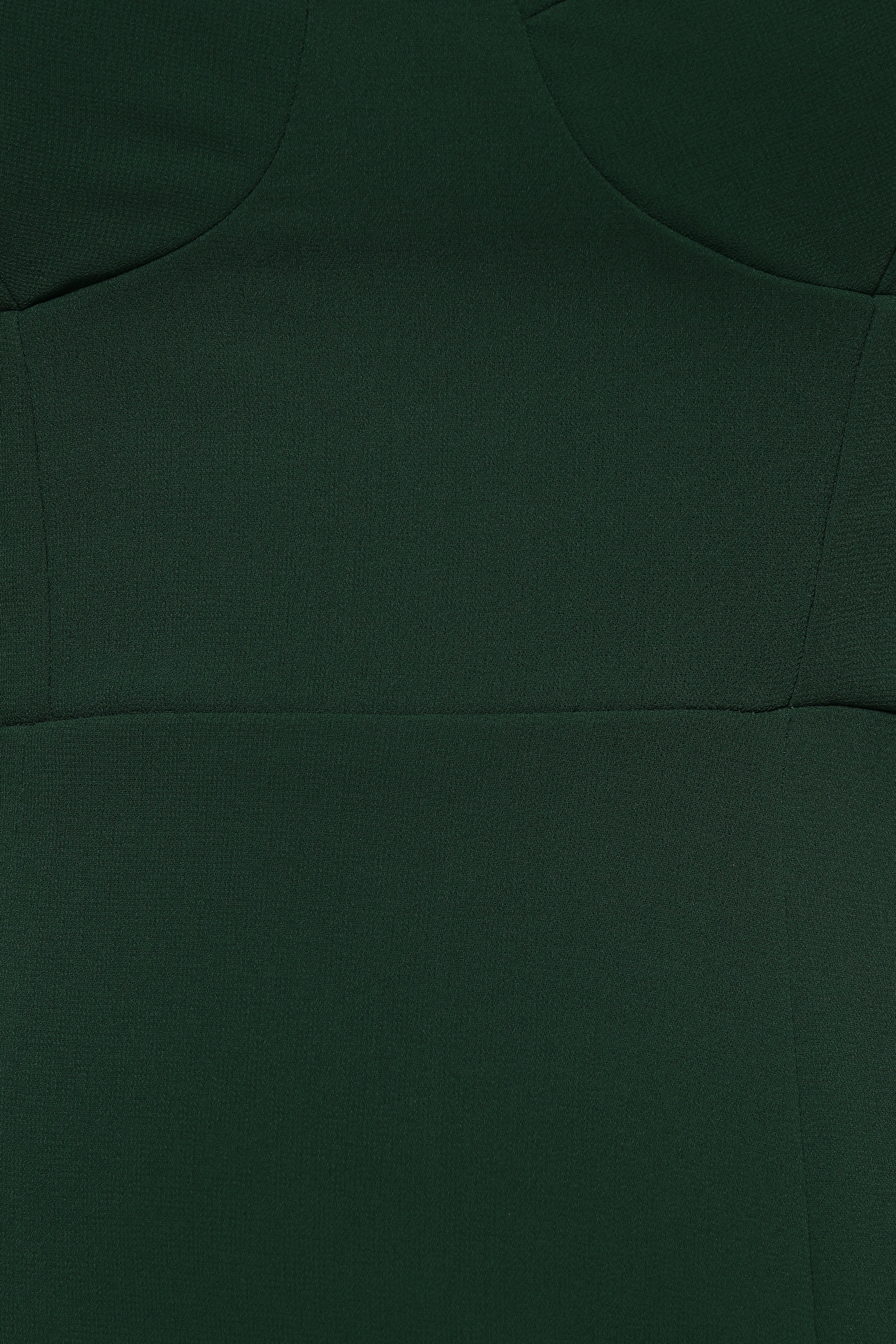 Emerald Green Midi Dress with Sweetheart Neckline & Back Shirring
