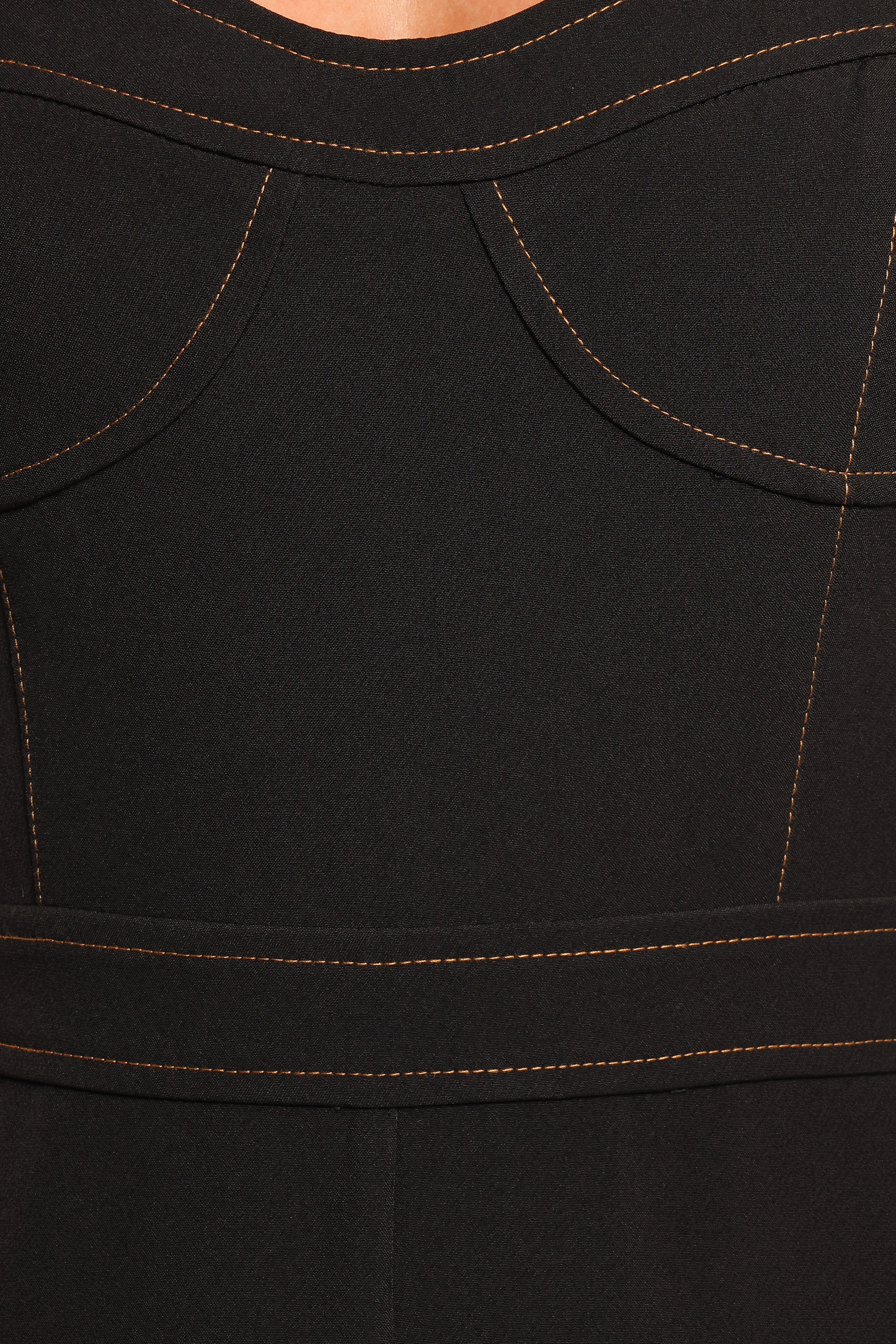 Black Taisha Jumpsuit for Women - Sweetheart Neckline & Pockets