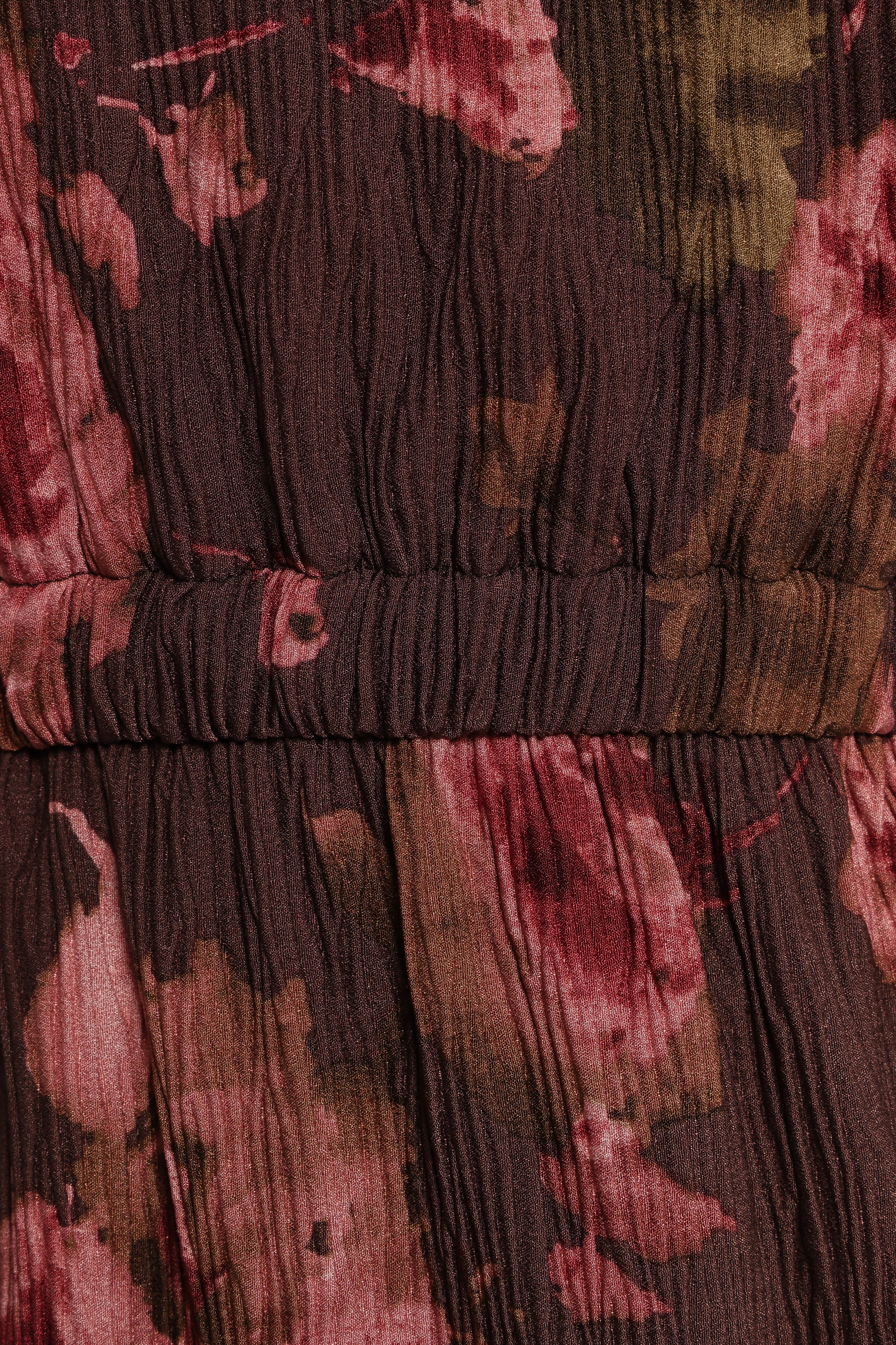 One Shoulder Pleated Midi Dress - Chocolate Brown Pontee