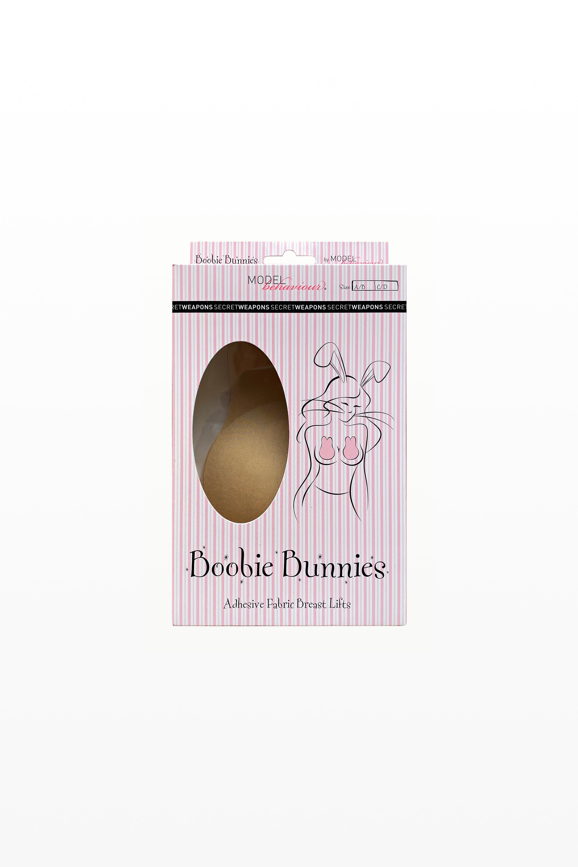 Boobie Bunnies Reusable Nude Breast Lift Adhesive Pads