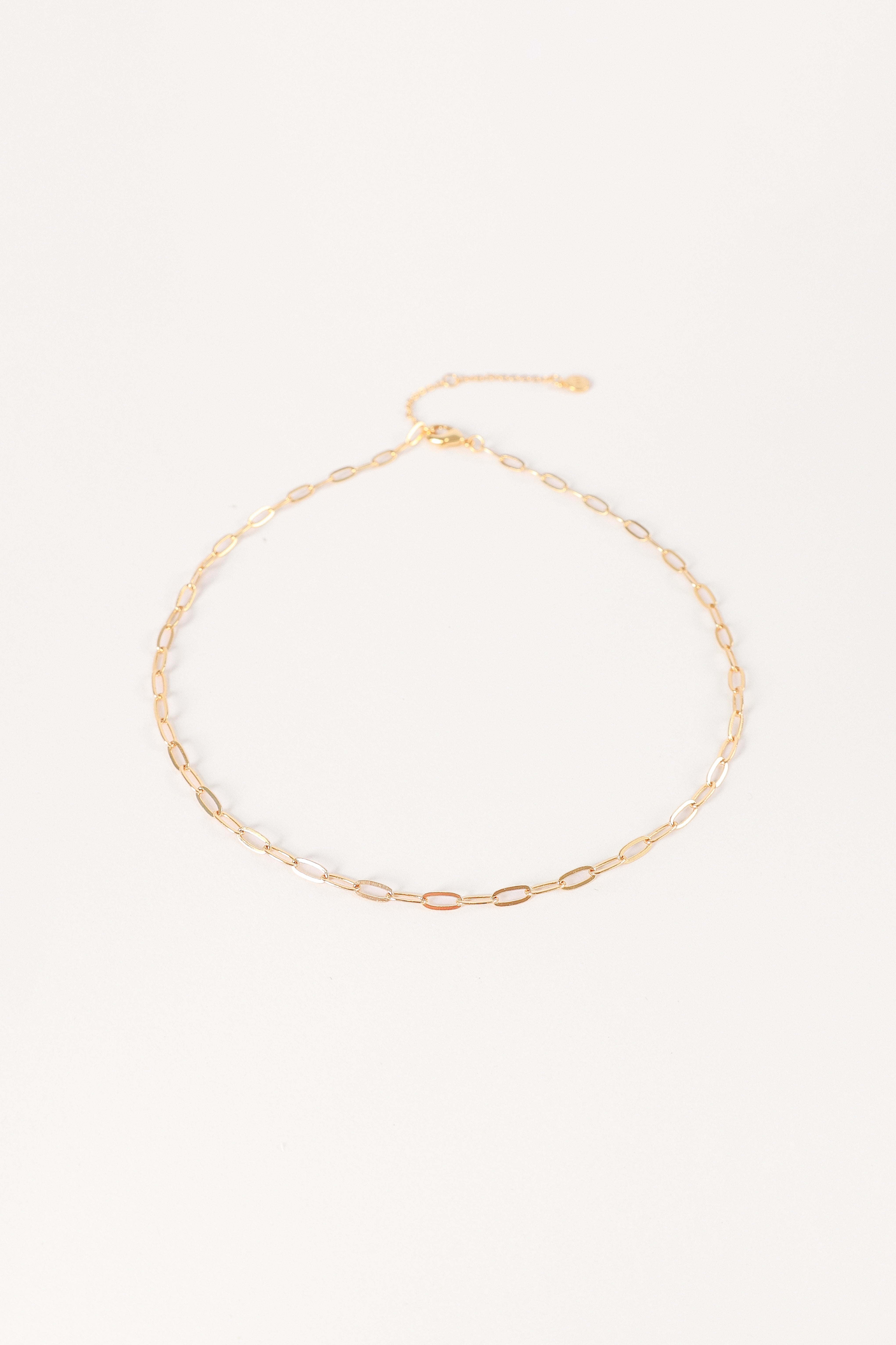Gold Layered Necklace - Abbie Adjustable Brass Jewelry