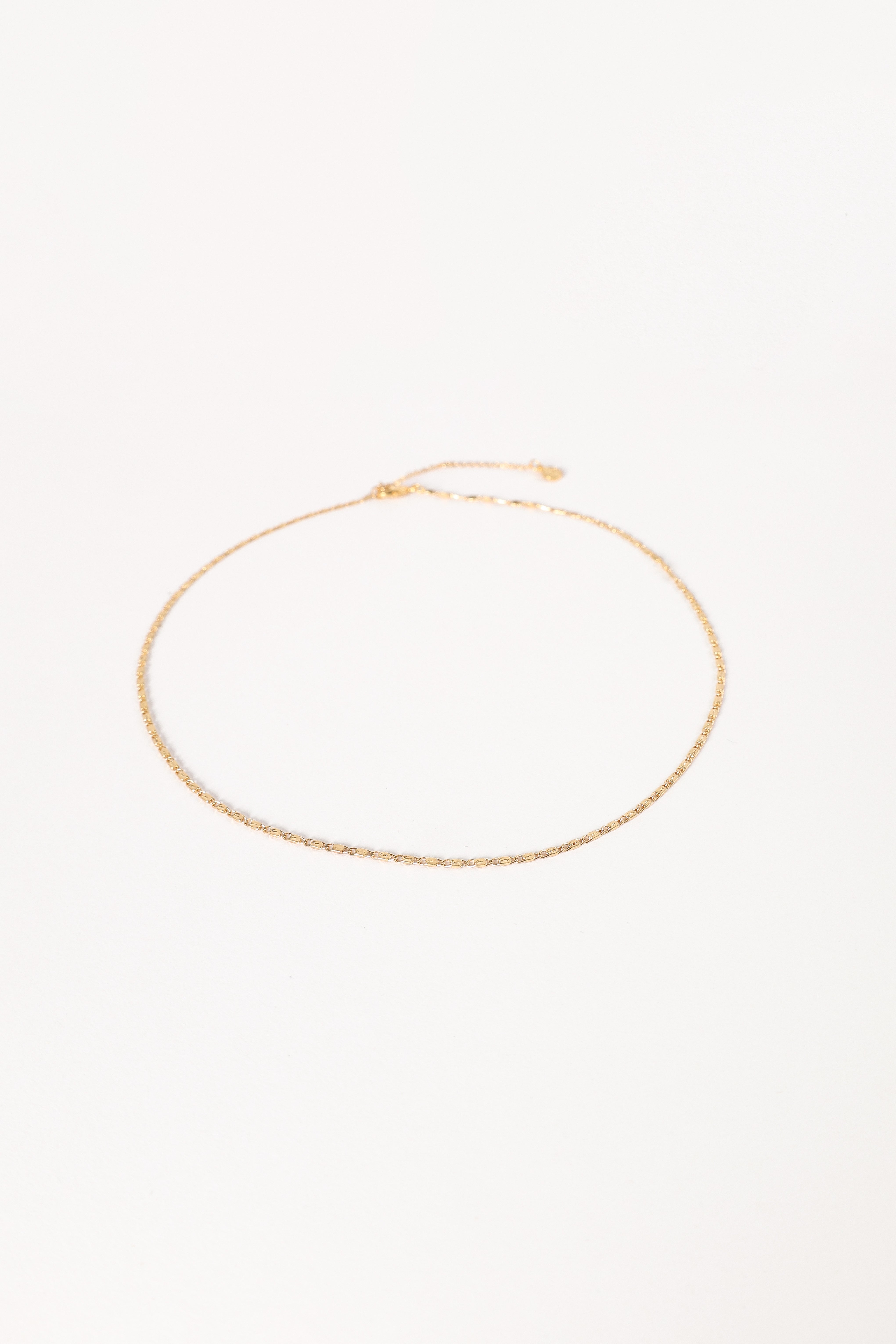 Gold Layered Necklace - Abbie Adjustable Brass Jewelry