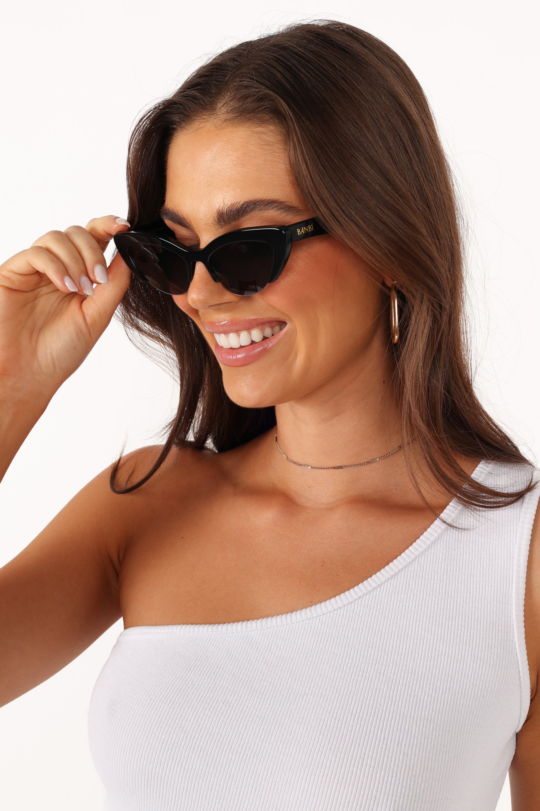 Banbé The Ambrosio Black Cat Eye Sunglasses – Polarized UV Protection