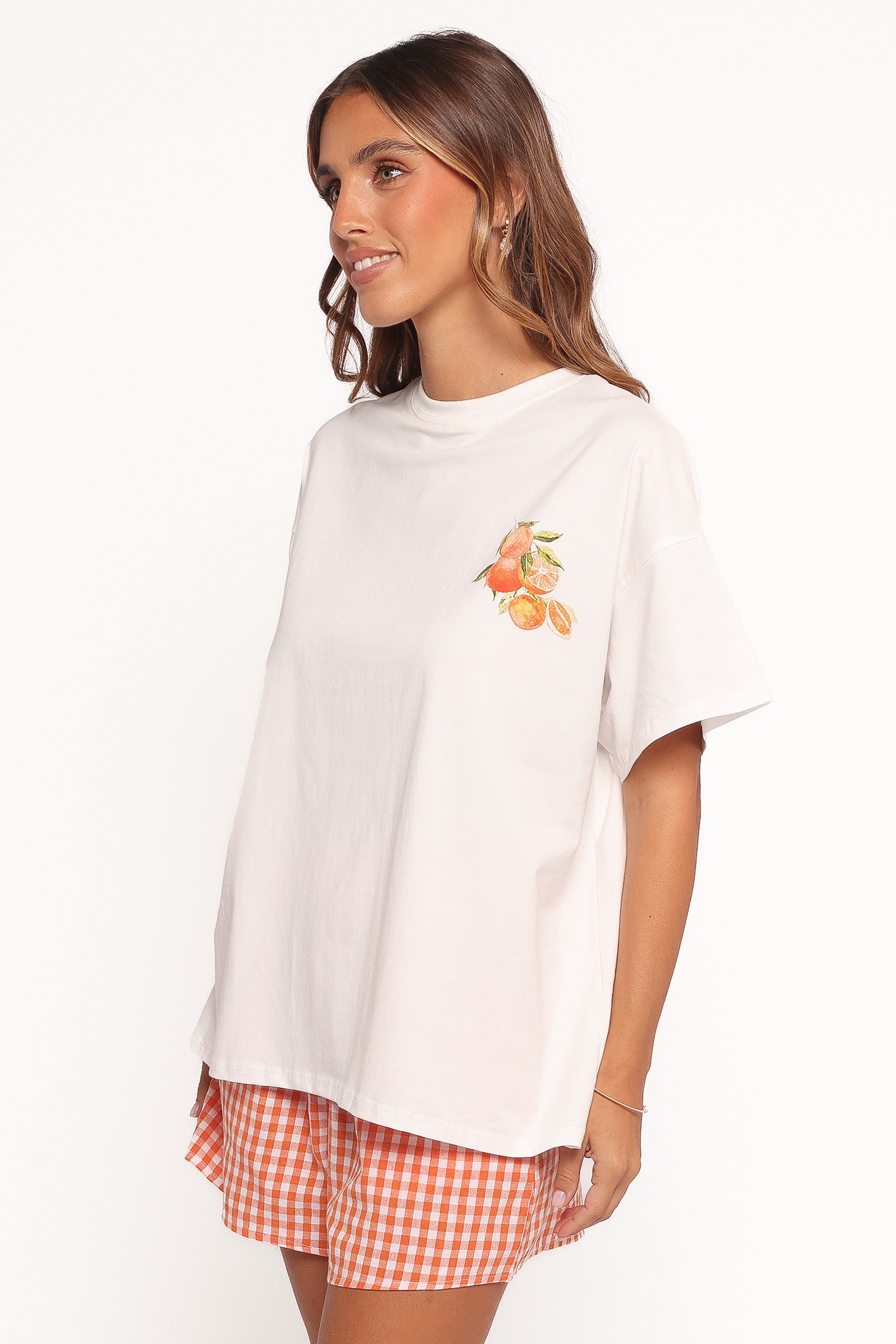 Women's Emilia Short Set - Aperol Orange Cotton Lounge Set