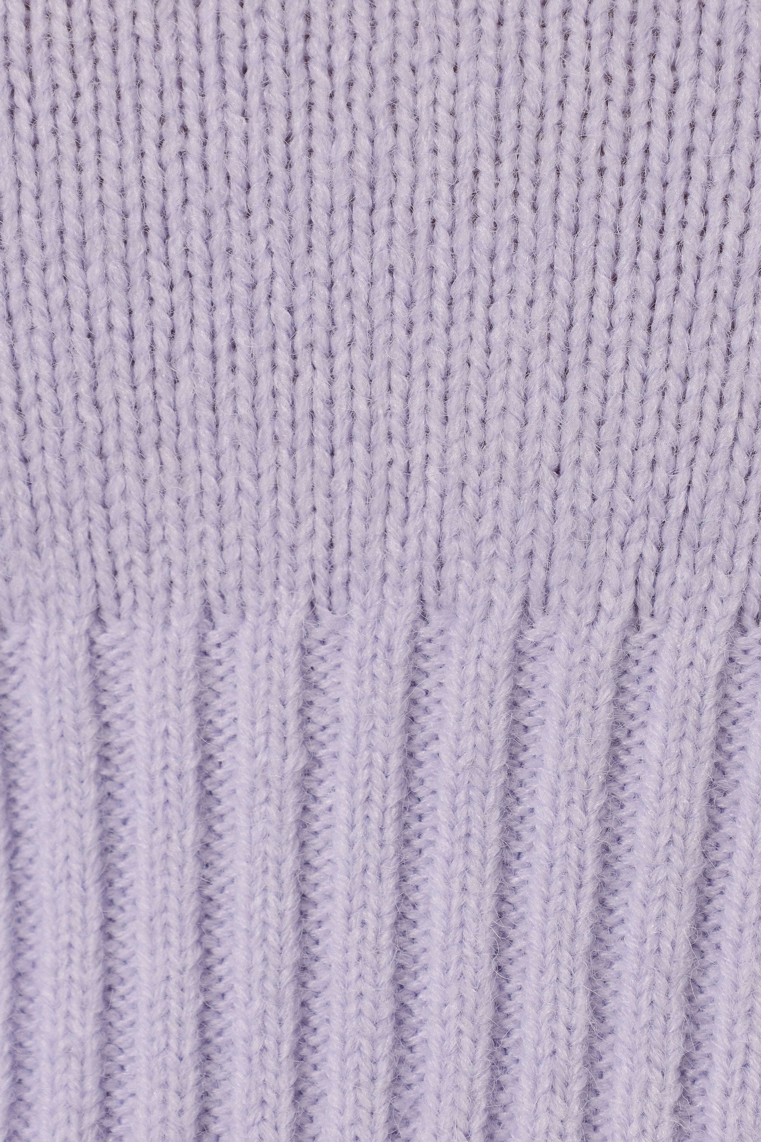 Lilac Cropped Isabel Sweater Top - Soft Knit Round Neck