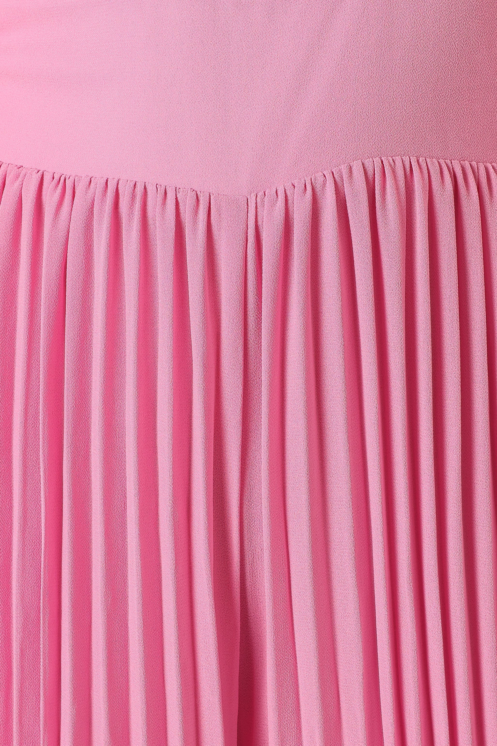 Pink Alice Sweetheart Neckline Wide Leg Jumpsuit