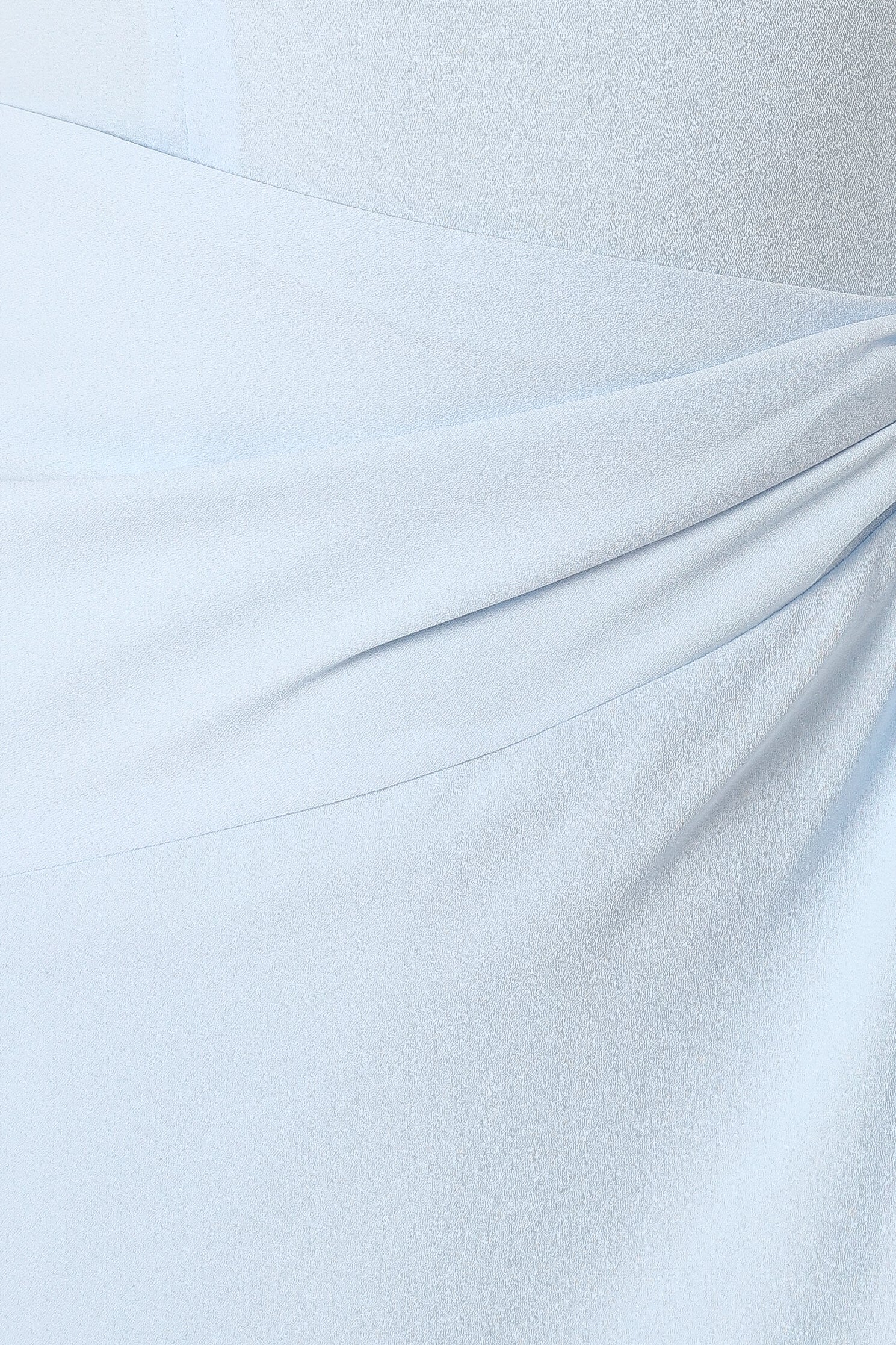 Nadea Blue Faux Wrap Maxi Dress with Square Neckline