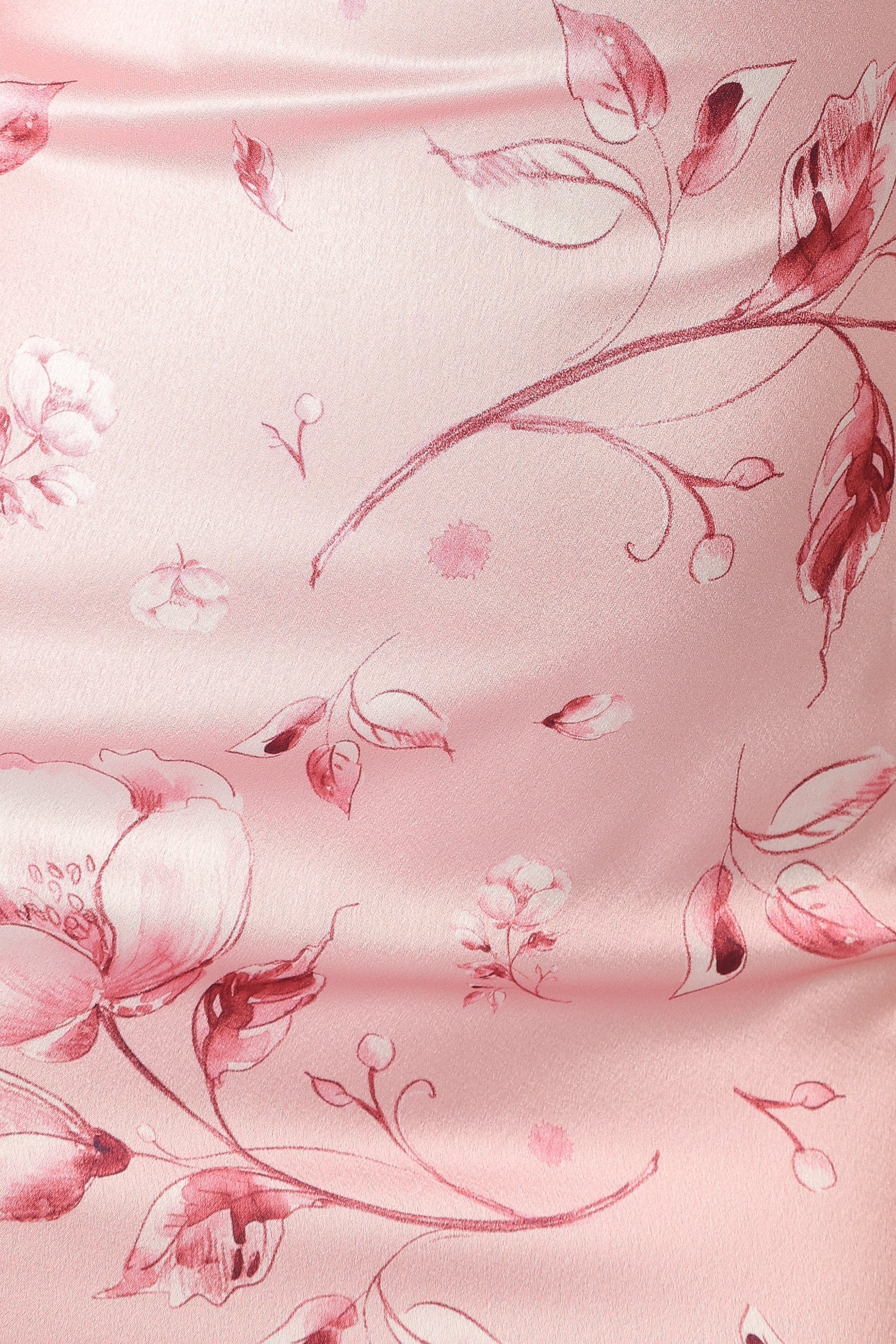 Pink Floral Halterneck Maxi Dress by Mila - Sleeveless Summer Dress