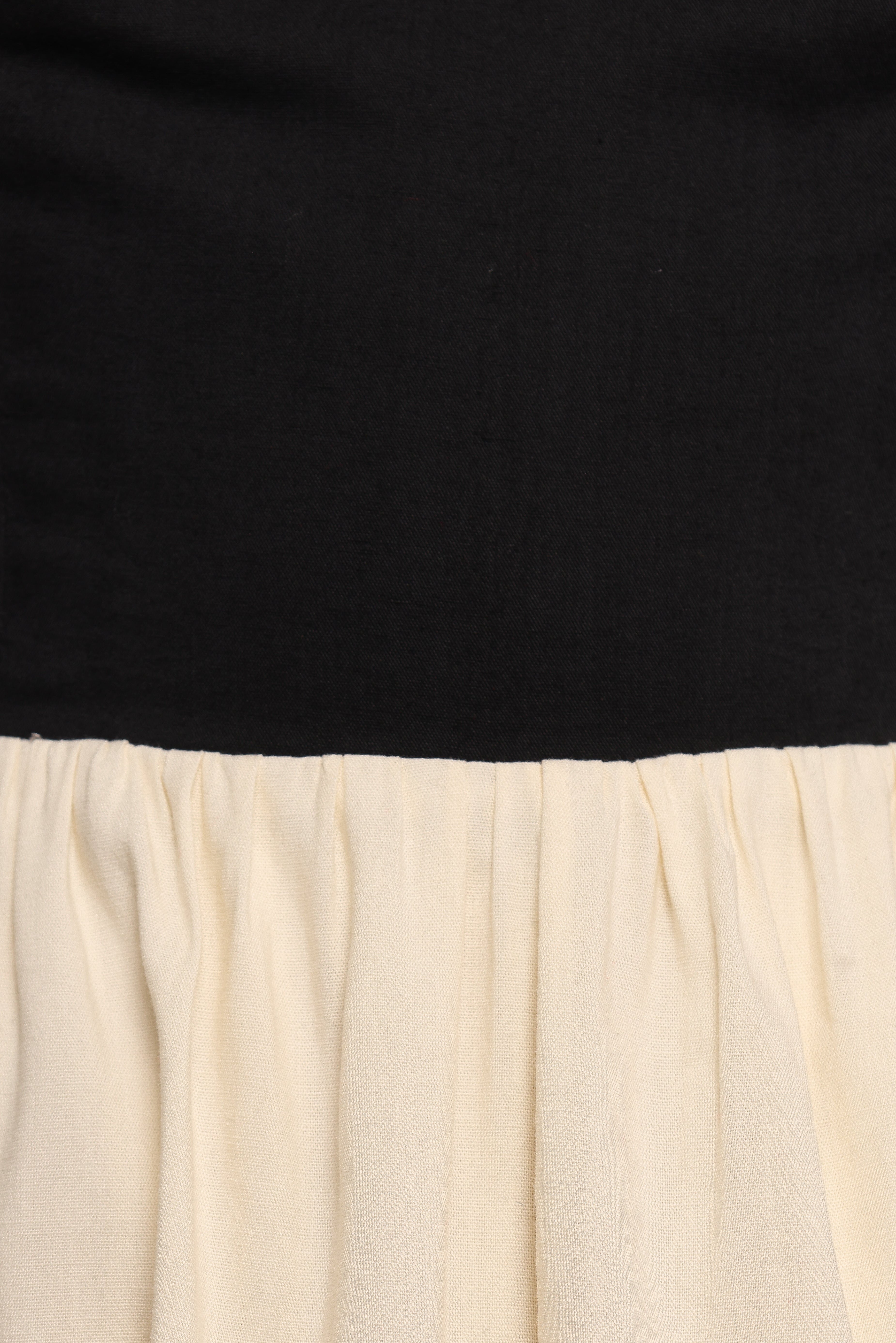 Jayden Halterneck Maxi Dress with Pockets - Black & Cream