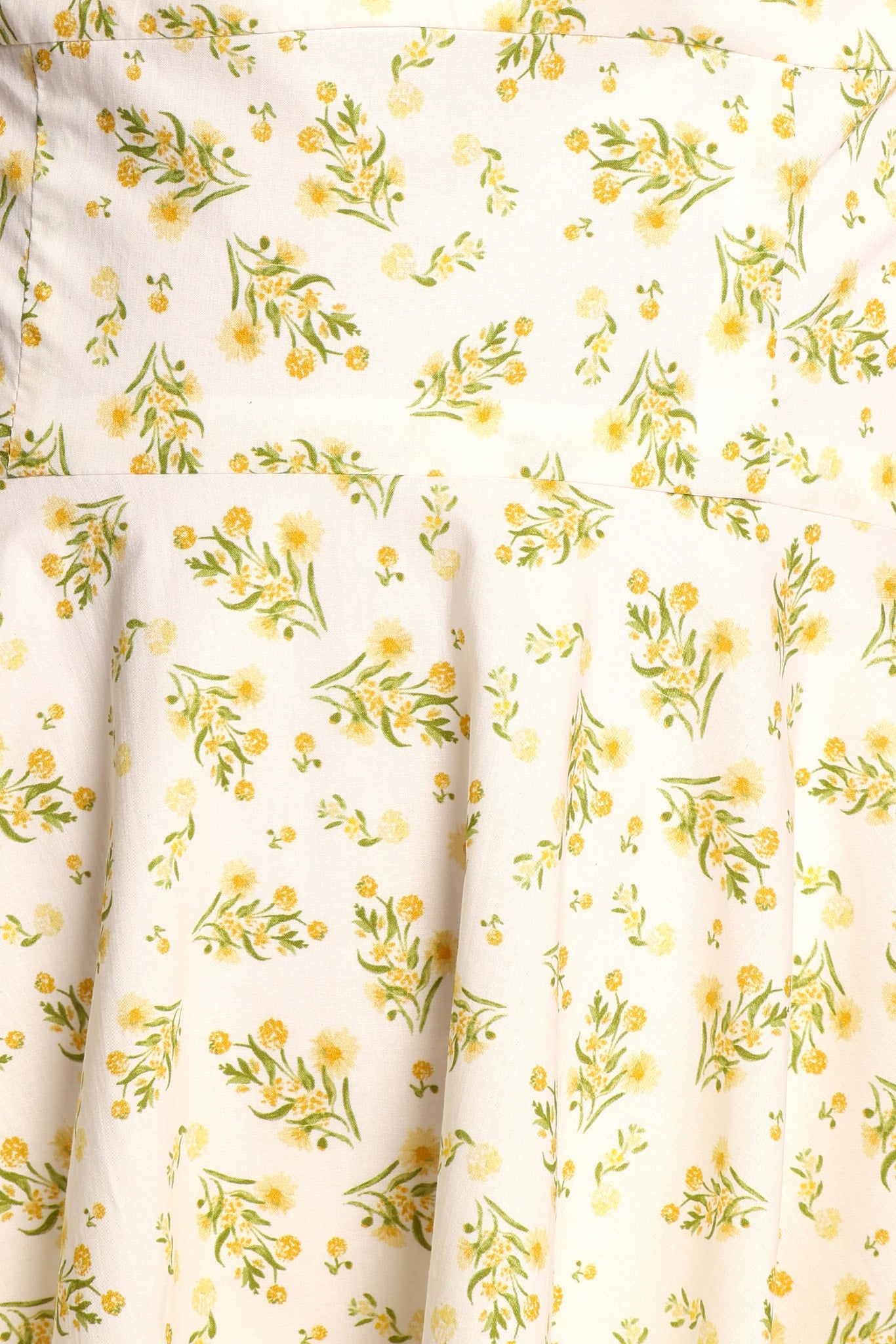 Thornton Floral Mini Dress - Strapless Yellow Summer Dress