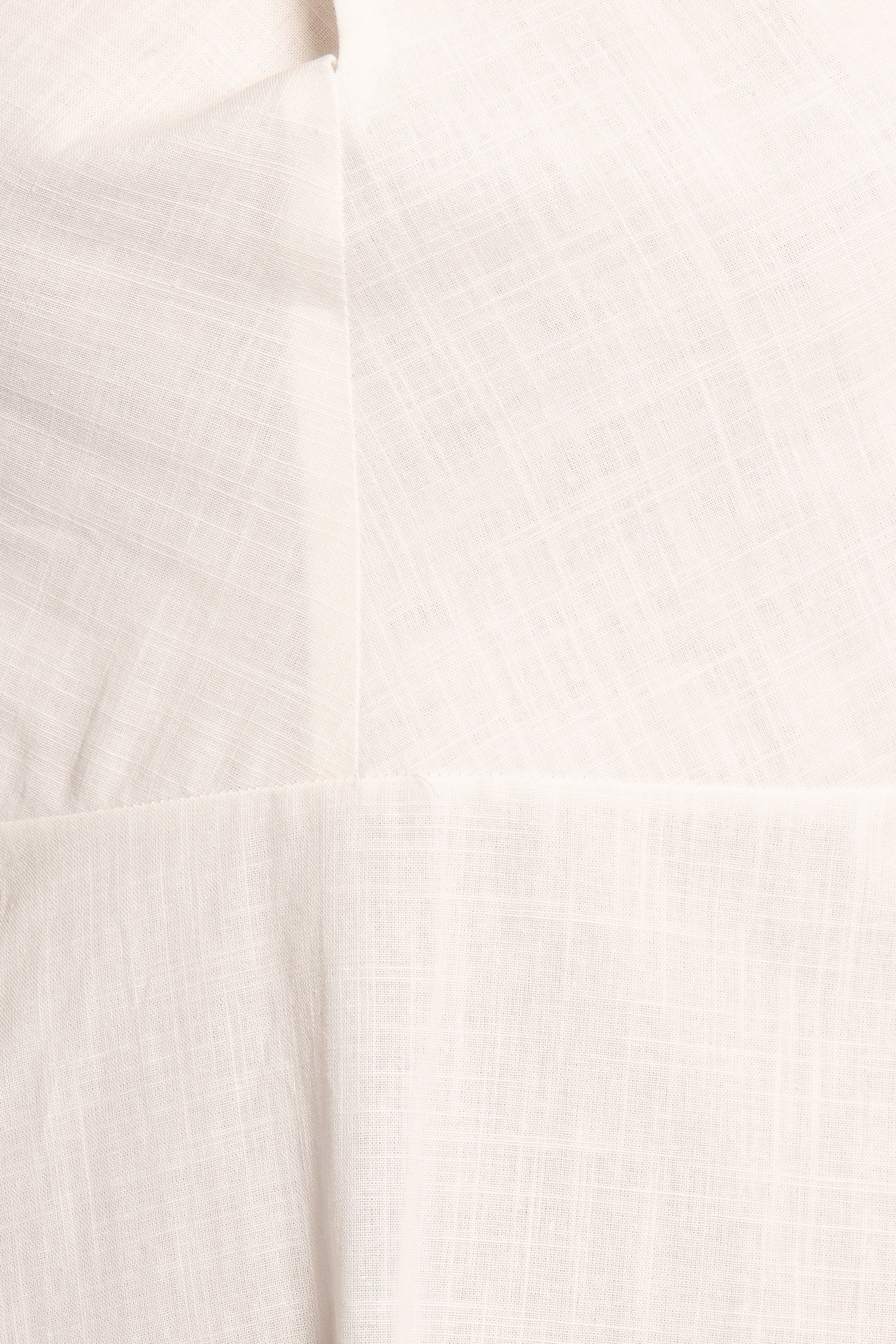 Betsy White Cotton Halterneck Mini Dress with Pockets