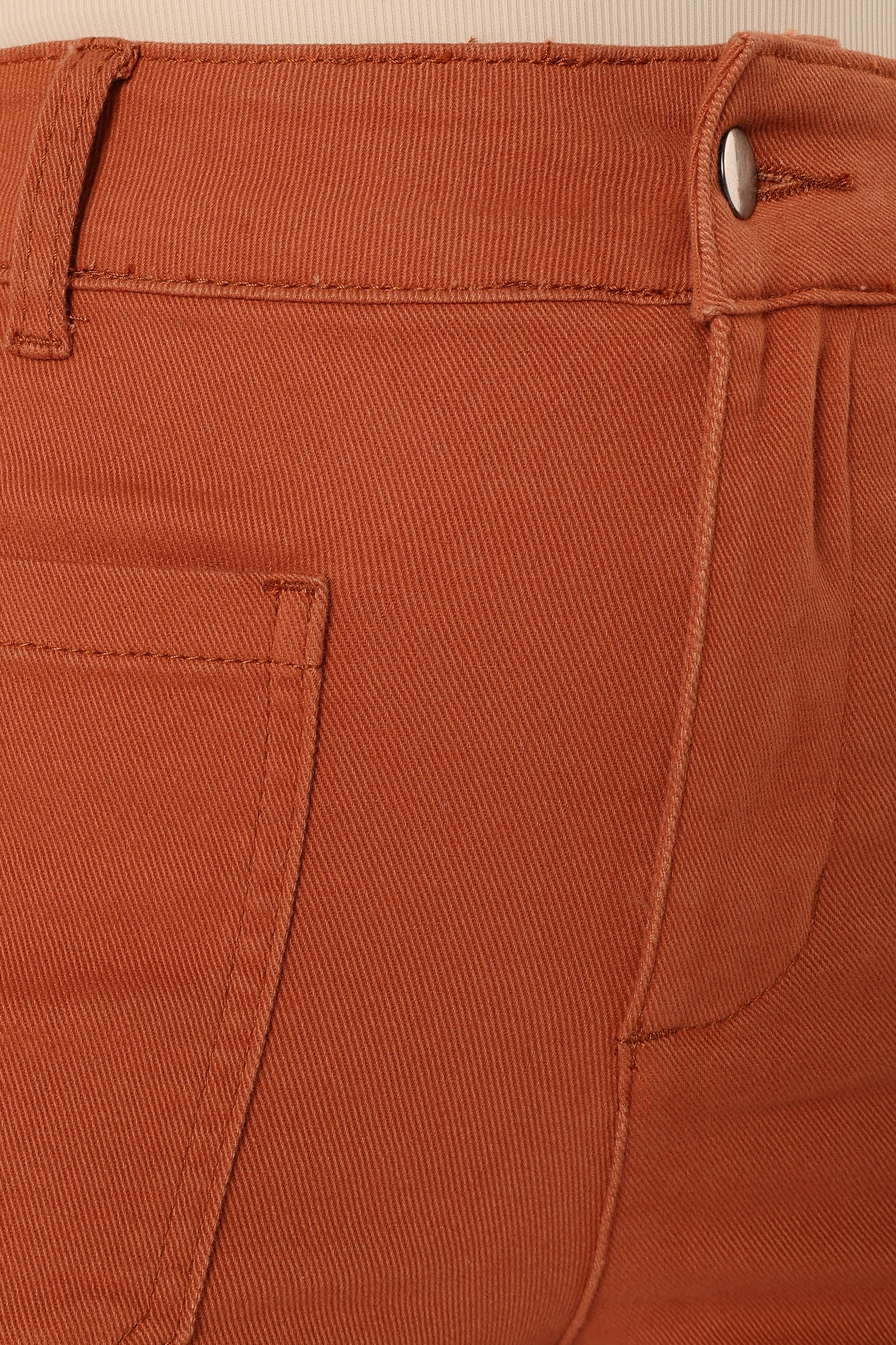 Nico High Waisted Wide Leg Jeans in Tan - Relaxed Fit Cotton