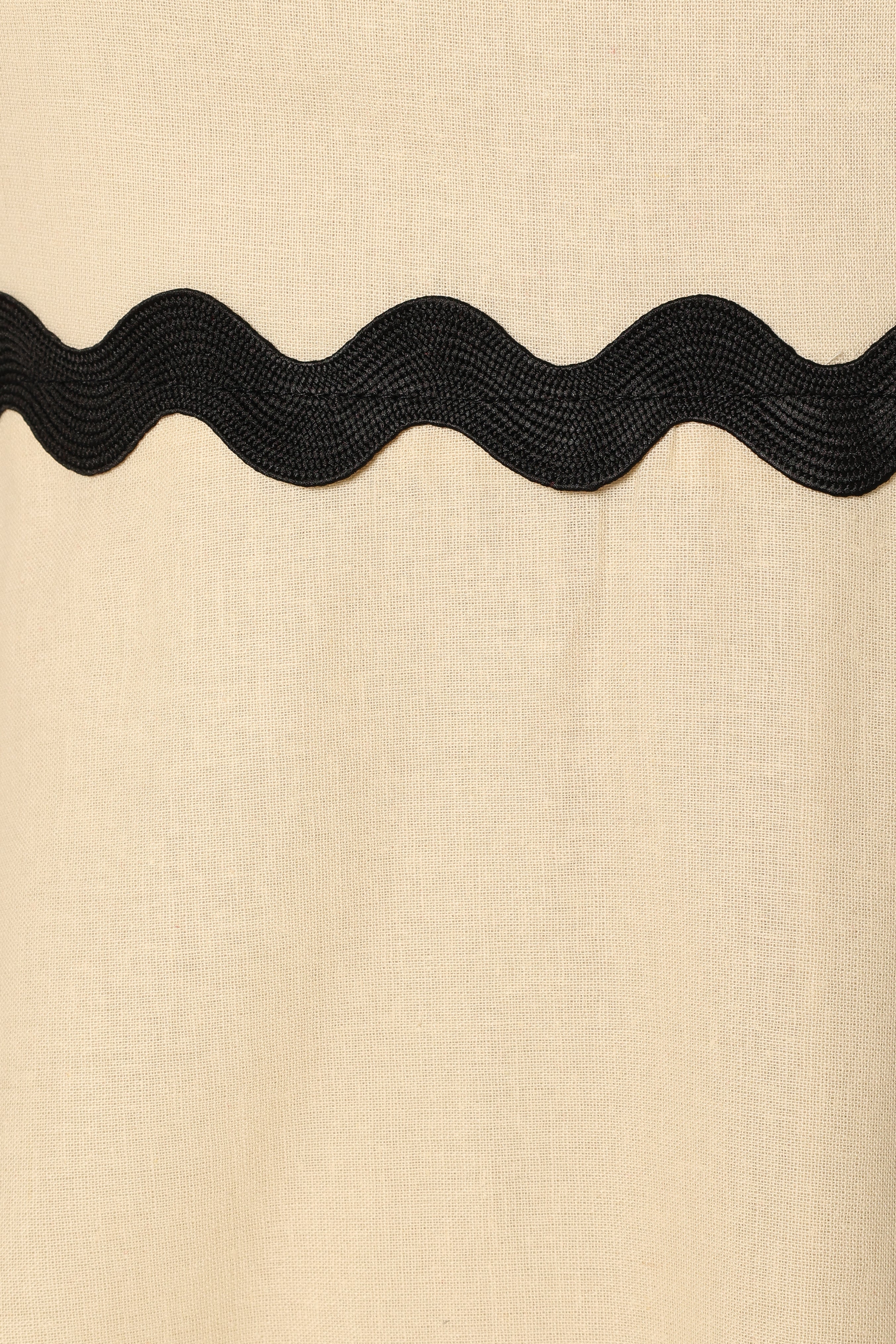 Yana Cotton Maxi Dress with Adjustable Straps - Cream & Black