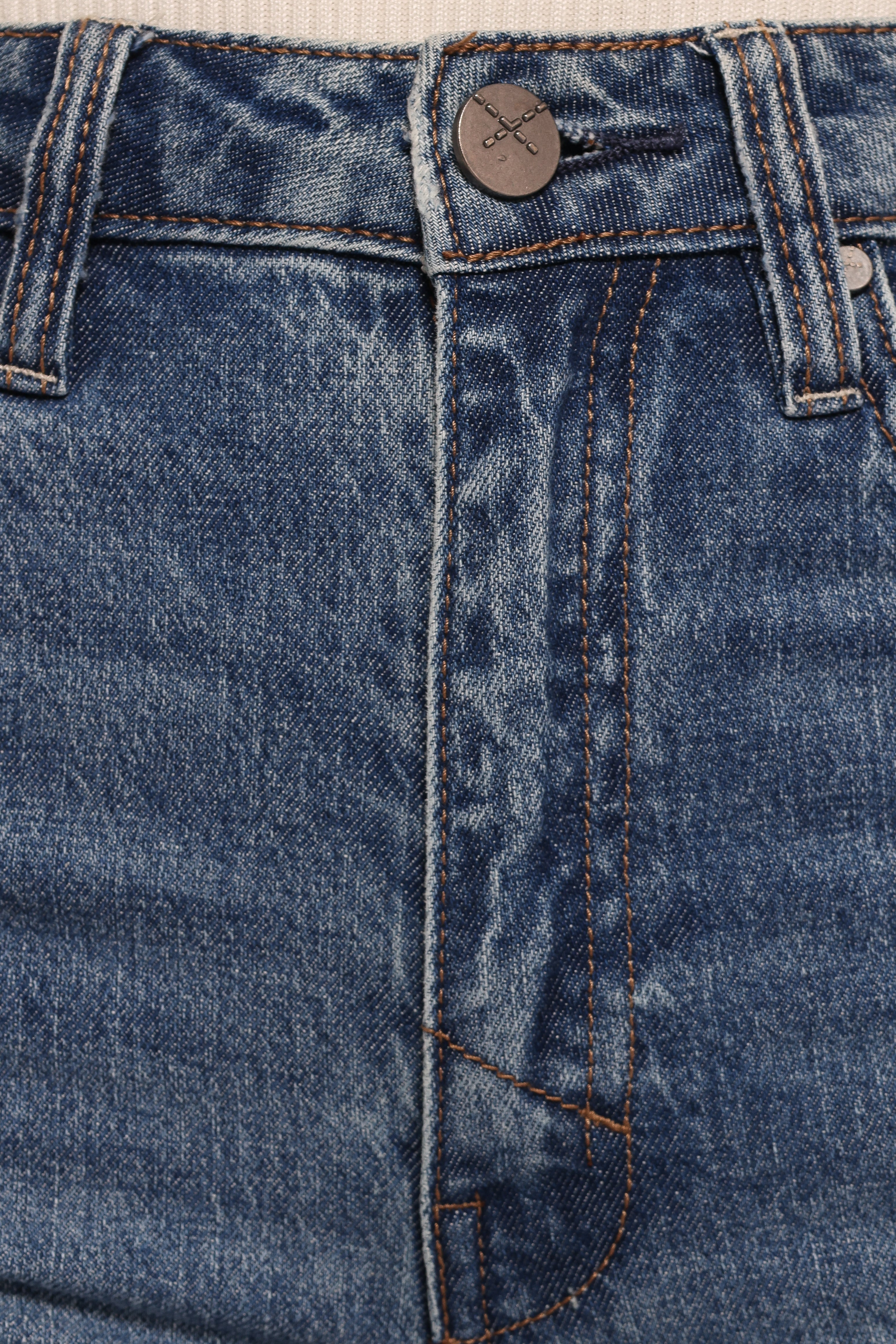 High Waisted Wide Leg Jeans - Jolene 100% Cotton Straight Fit