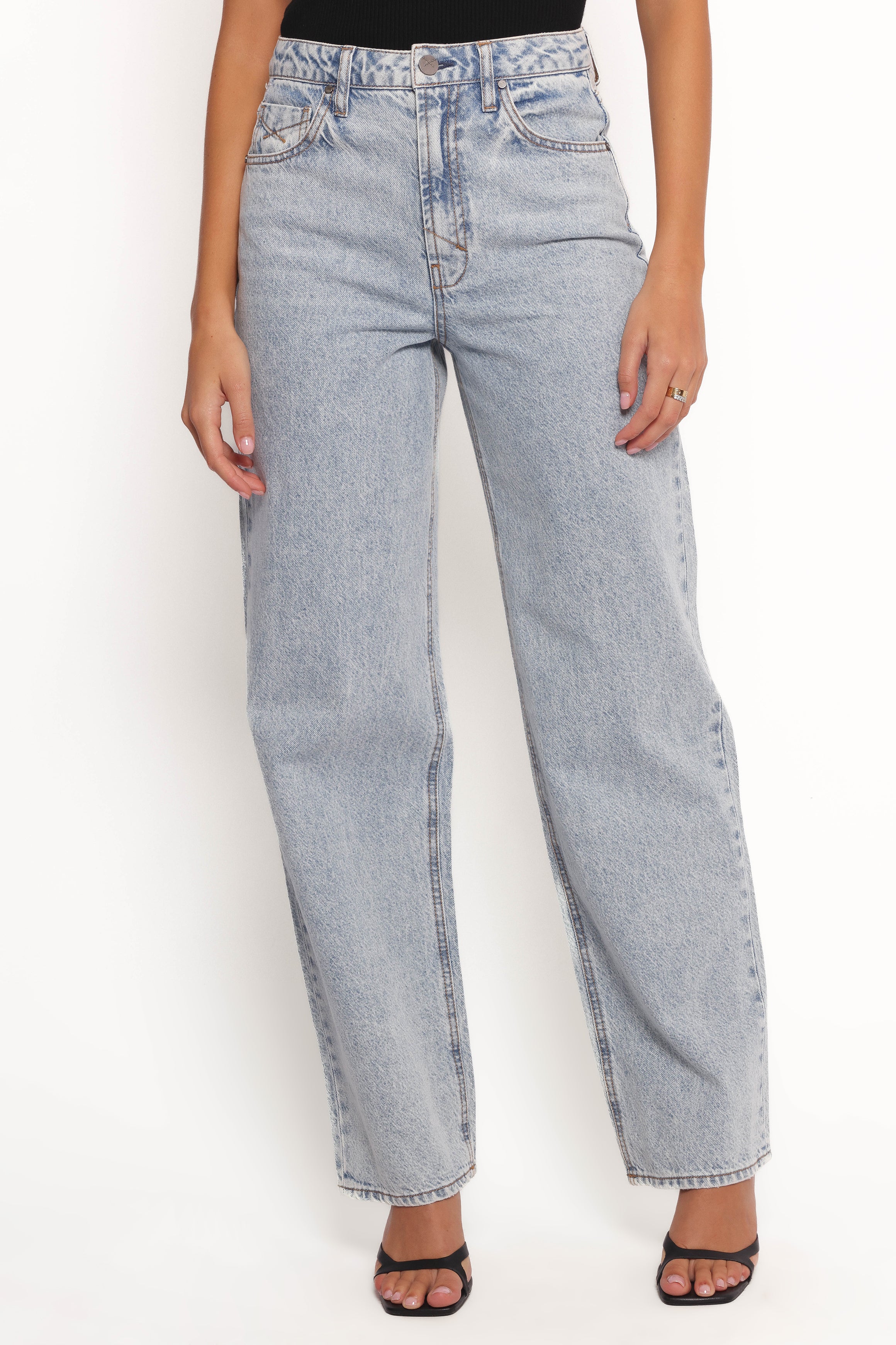Rumi High Waisted Wide Leg Jeans - 100% Cotton
