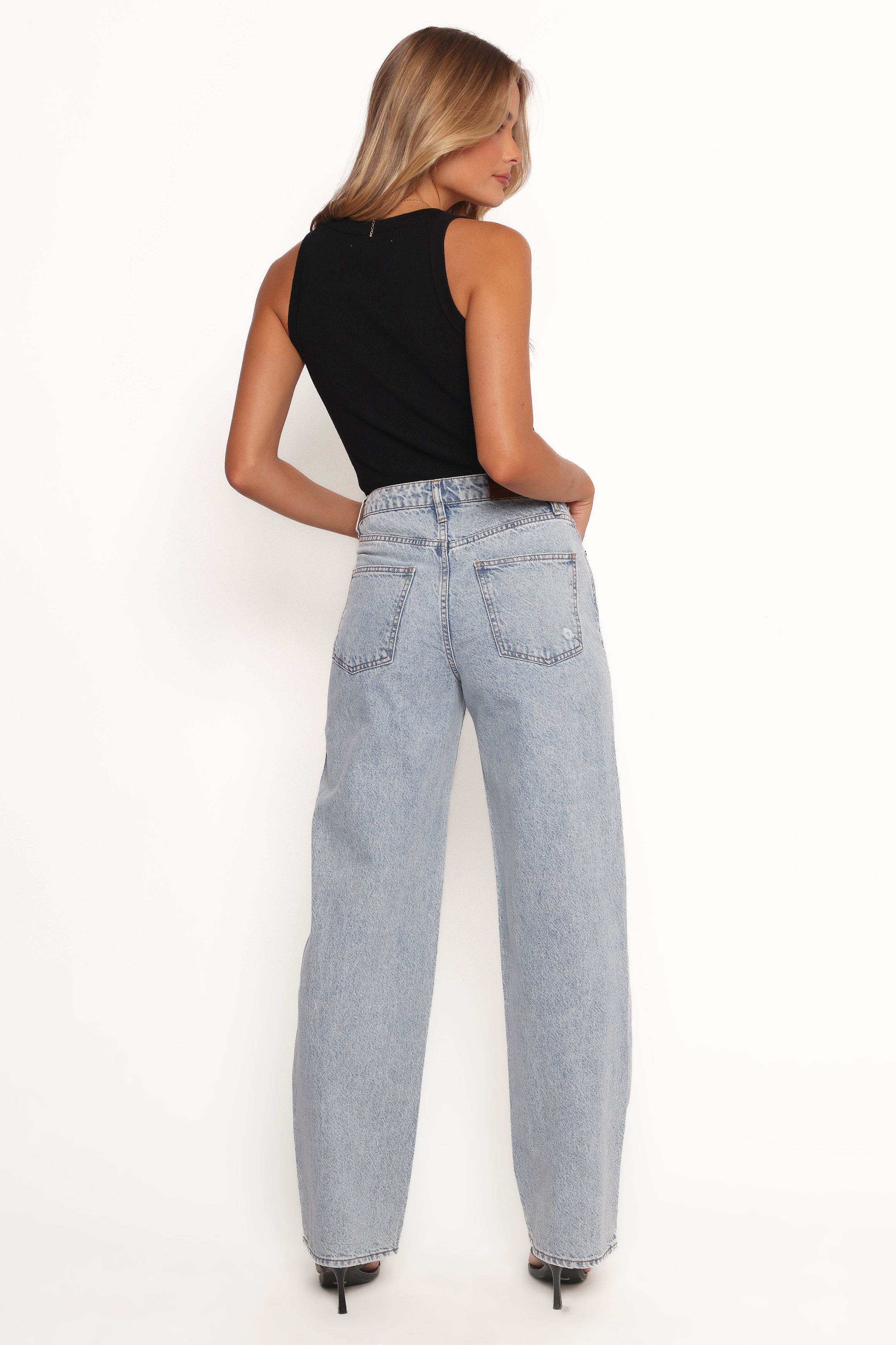 Rumi High Waisted Wide Leg Jeans - 100% Cotton
